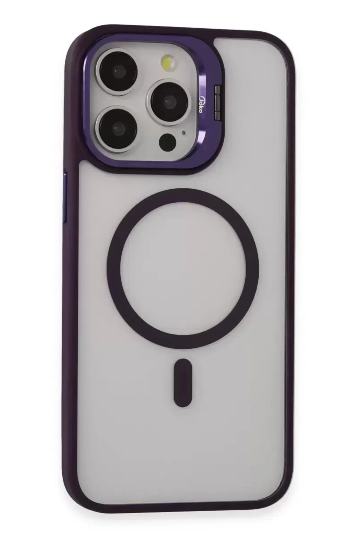 Joko İphone 14 Pro Kılıf Roblox Lens Magsafe Standlı Kapak - Deri