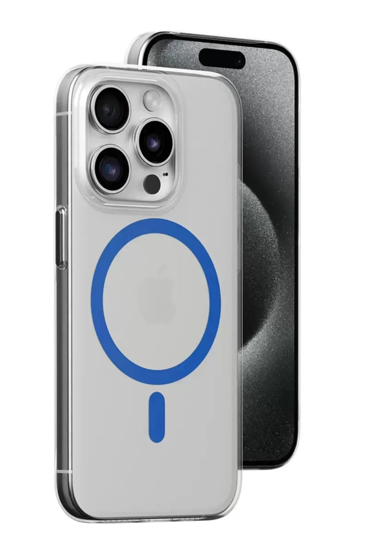 Joko İphone 15 Pro Kılıf Bubble Magsafe Kapak - Mavi