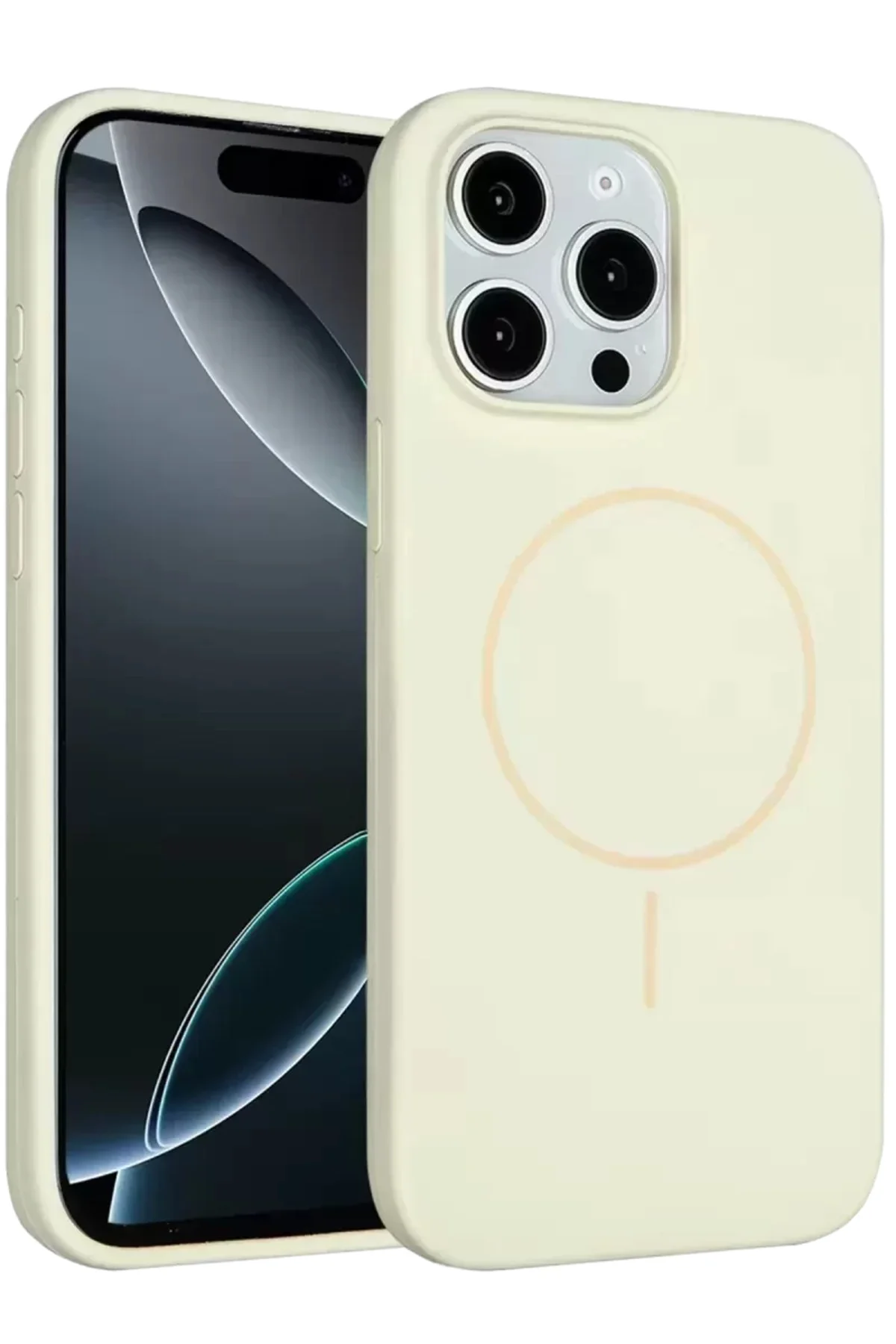 Joko İphone 15 Pro Max Kılıf Jully Magsafe Kapak - Bej