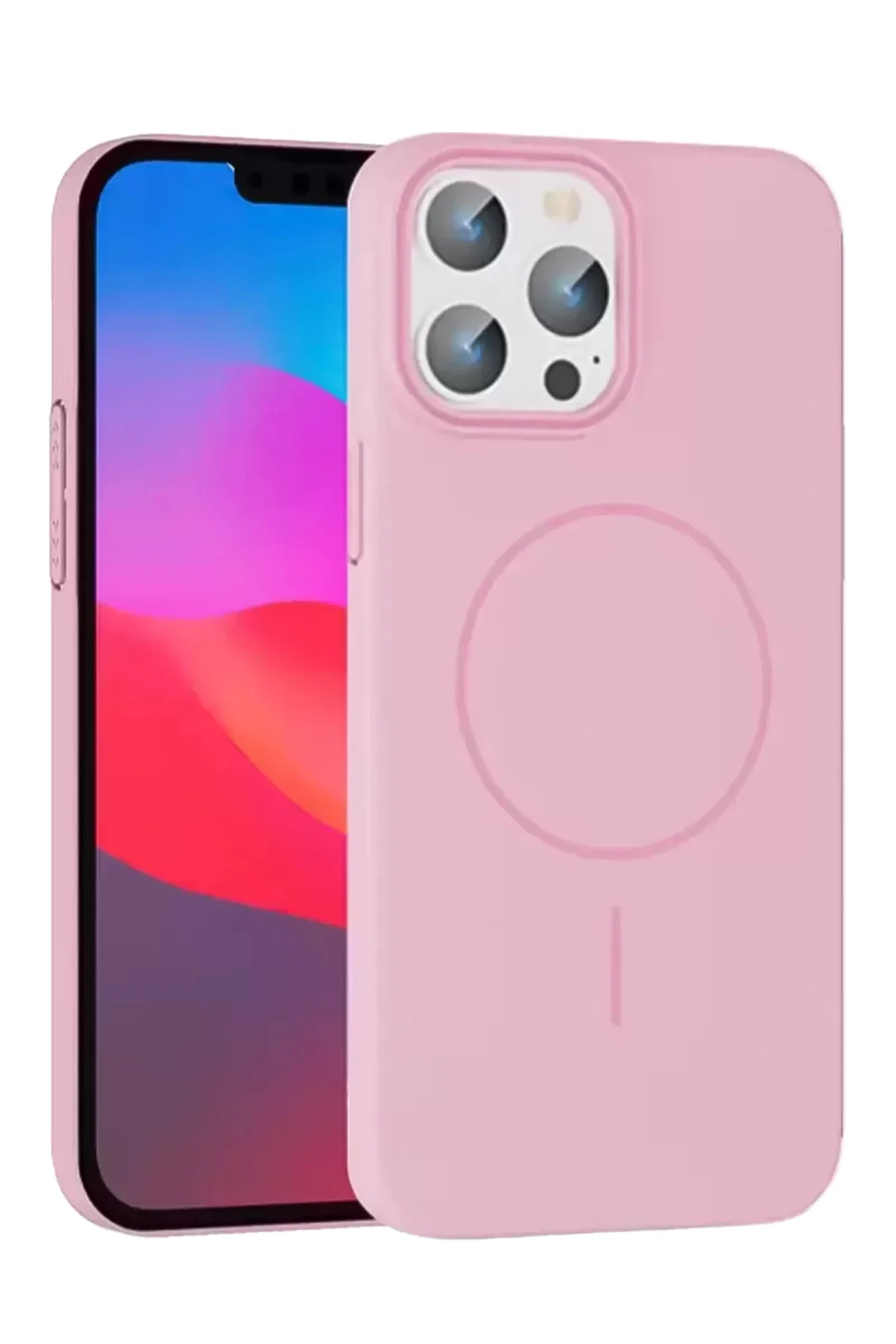 Joko İphone 15 Pro Max Broş Magsafe Kapak - Pembe