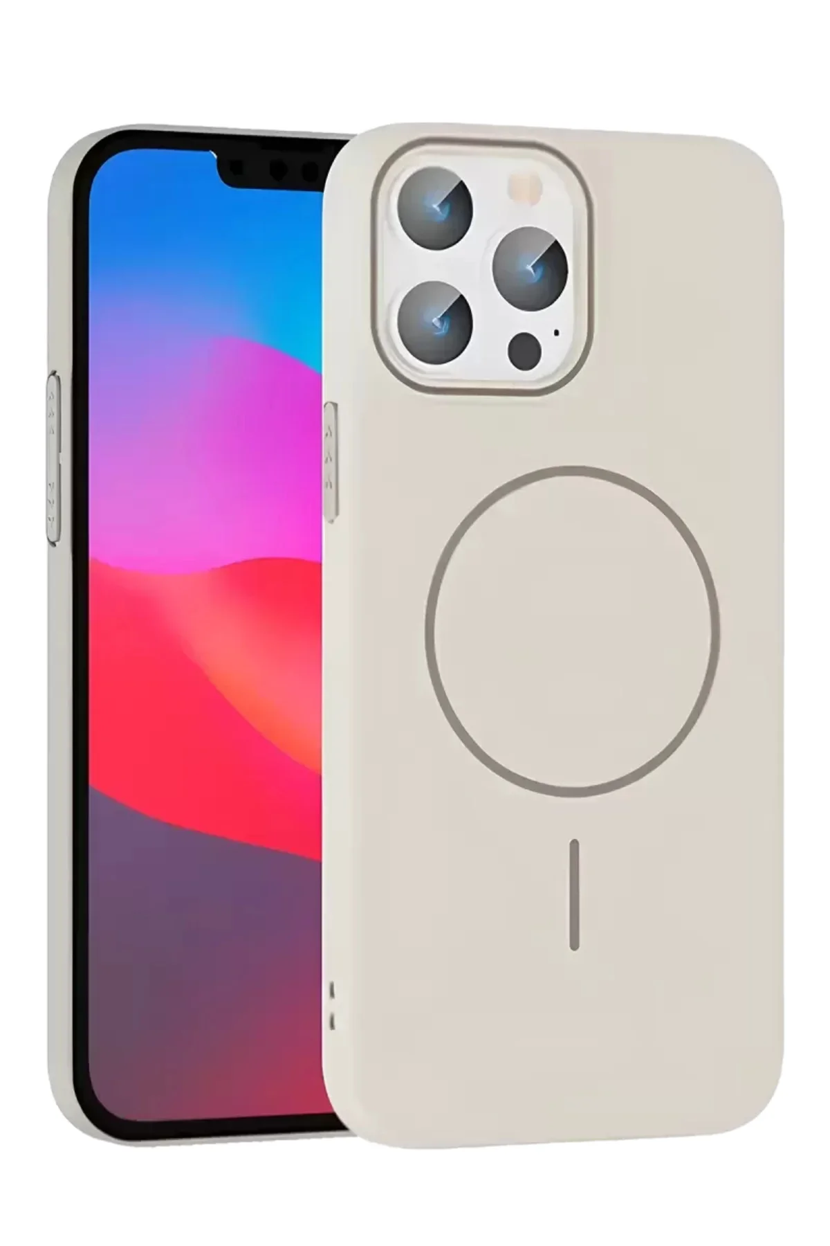 Joko İphone 15 Pro Max Broş Magsafe Kapak - Krem