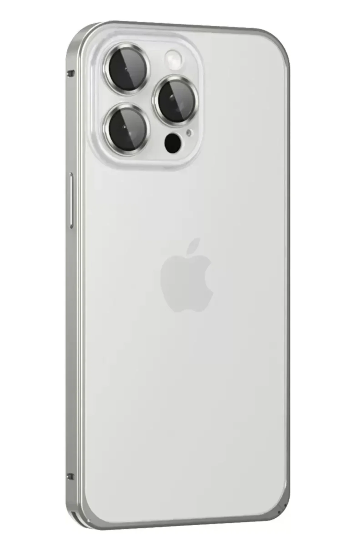 Joko İphone 15 Pro Max Metal Bumper Mat Kapak - Gri