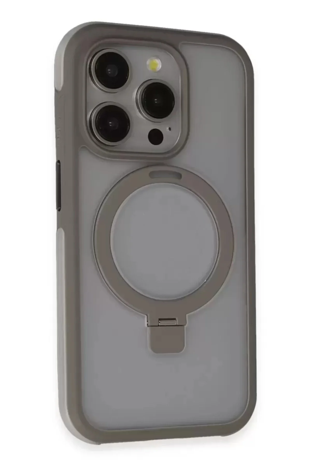Joko İphone 15 Pro Zorda Airbag Magsafe Standlı Kapak - Titan Gri