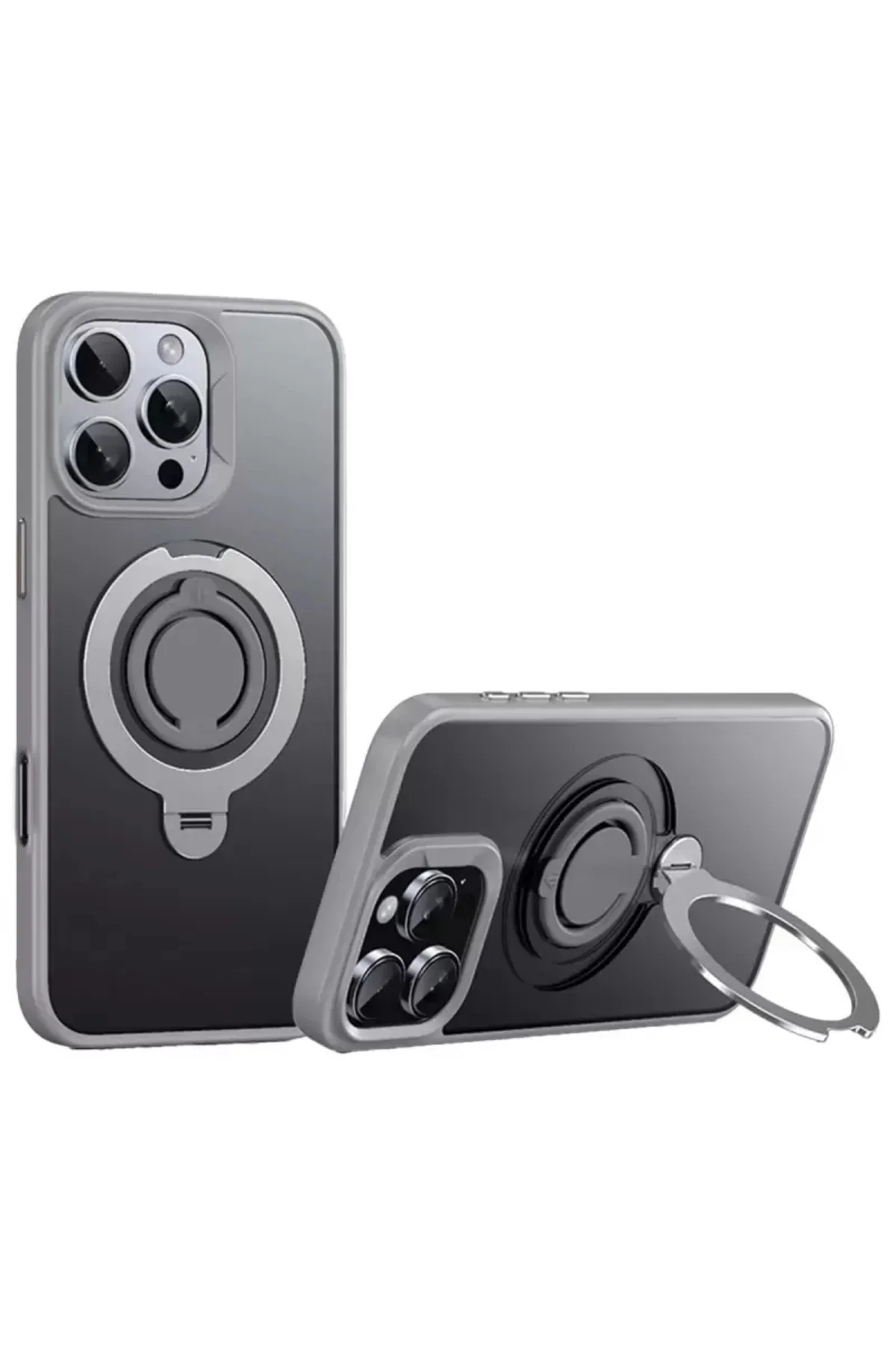 Joko İphone 16 Pro Avatar 360 Dönen Magsafe Kapak - Titan Gri