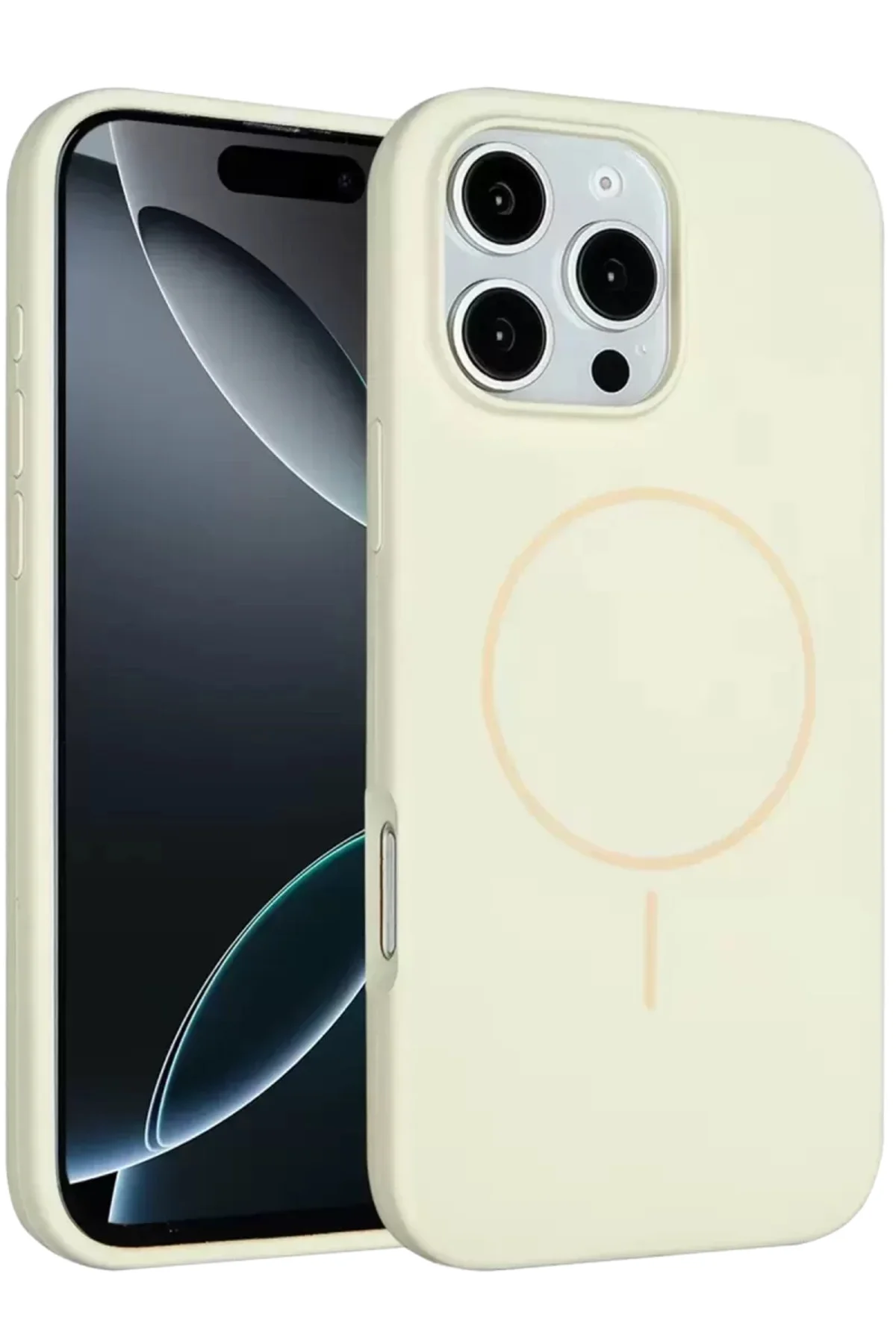 Joko İphone 16 Pro Max Kılıf Jully Magsafe Kapak - Bej