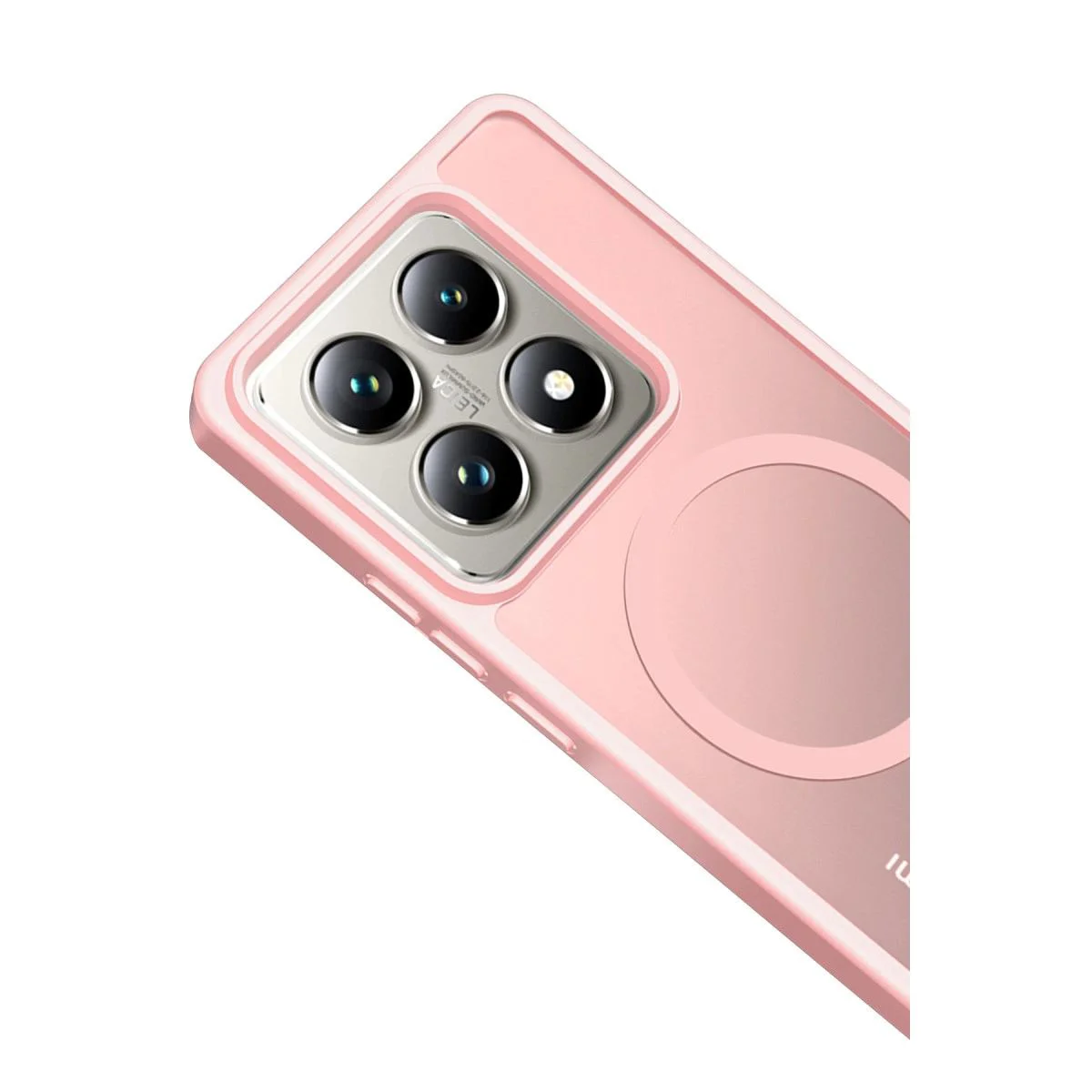 Joko Jota MagSafe Kapak Xiaomi Mi 14t Pro ile Uyumlu - Pudra Renk Premium Silikon Kılıf