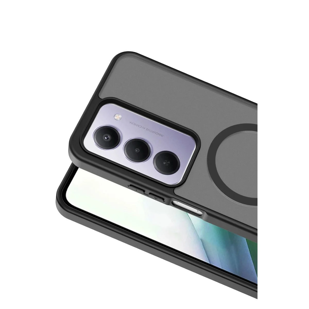 Joko Jota MagSafe Kılıf - Xiaomi Redmi 15 4g ile Uyumlu Siyah Premium Silikon Kapak