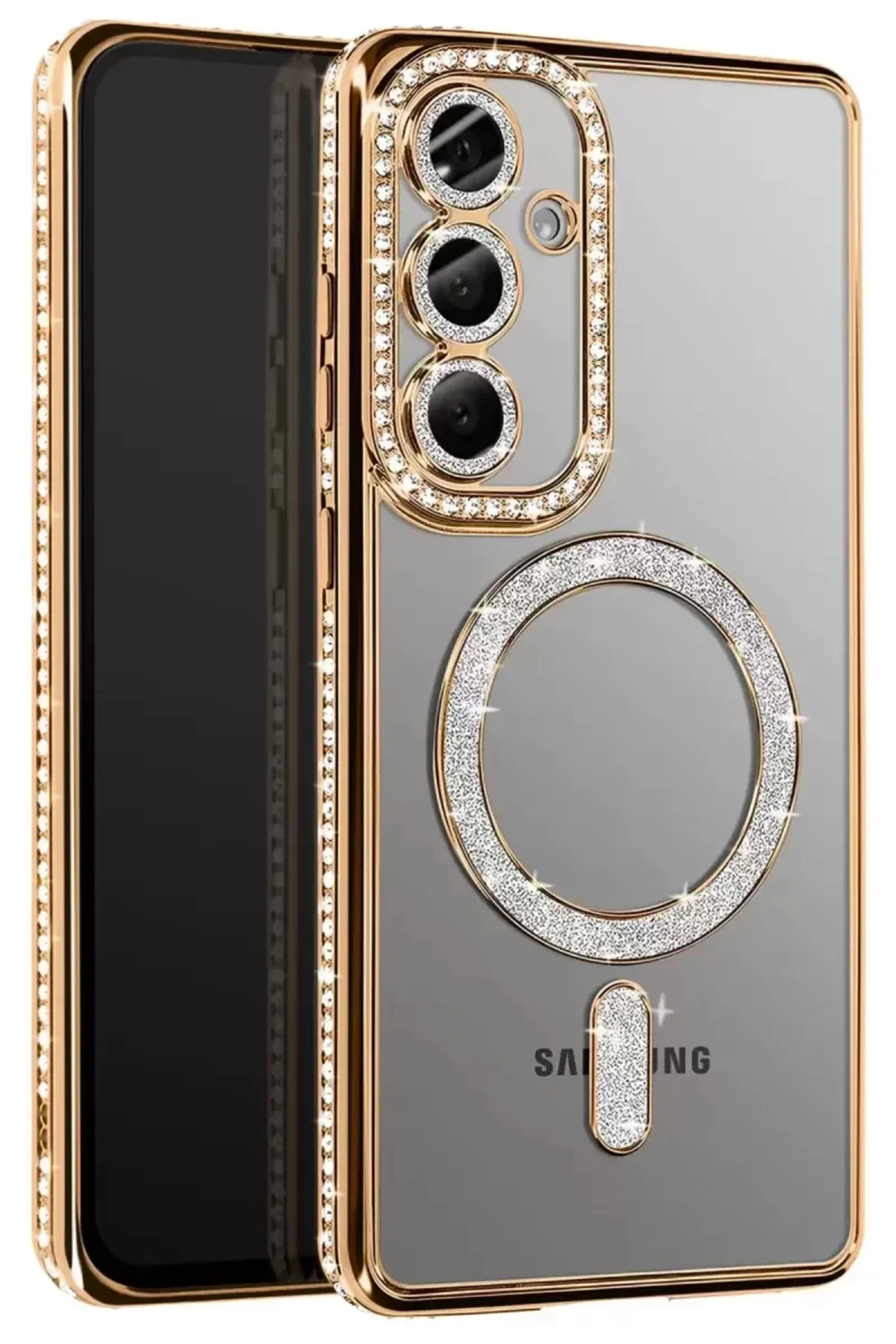 Joko Samsung Galaxy A37 5g Joke Simli Magneticsafe Kılıf - Gold