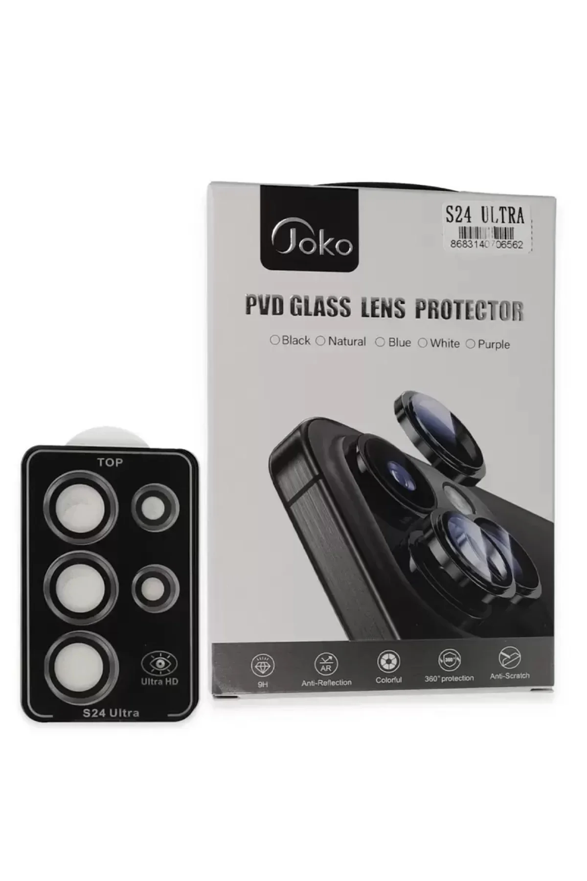 Joko Samsung Galaxy S24 Ultra Pvd Metal Kamera Lens - Derin Mor