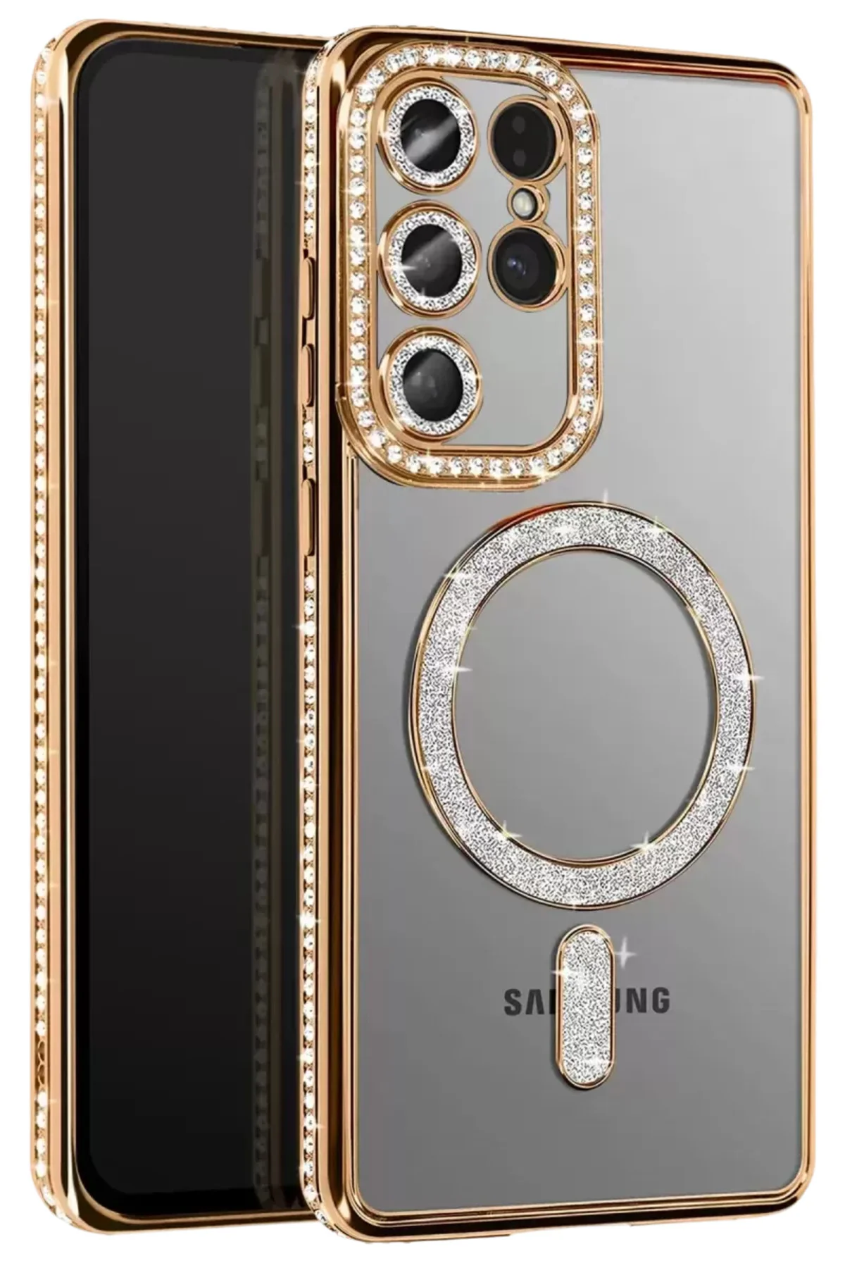 Joko Samsung Galaxy S26 Ultra Joke Simli Magneticsafe Kılıf - Gold