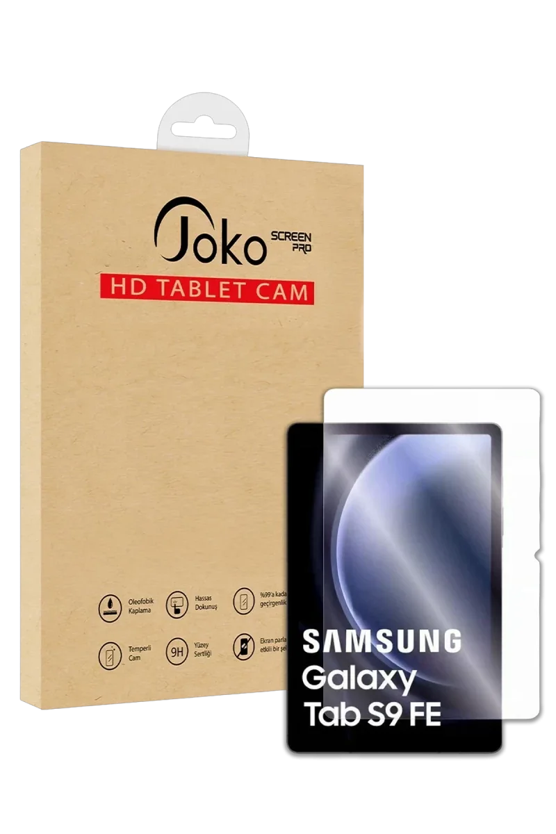 Joko Samsung Galaxy X610 Tab S9 FE Plus 12.4 HD Tablet Cam Ekran Koruyucu - Şeffaf Joko Samsung Galaxy X610 Tab S9 FE Plus 12.4 HD Tablet Cam Ekran Koruyucu - Şeffaf