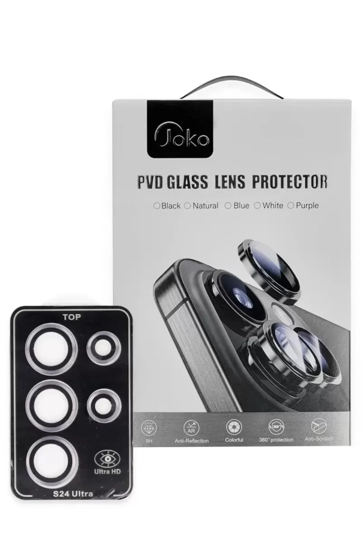 Joko Samsung Galaxy S24 Ultra Pvd Metal Kamera Lens - Pembe