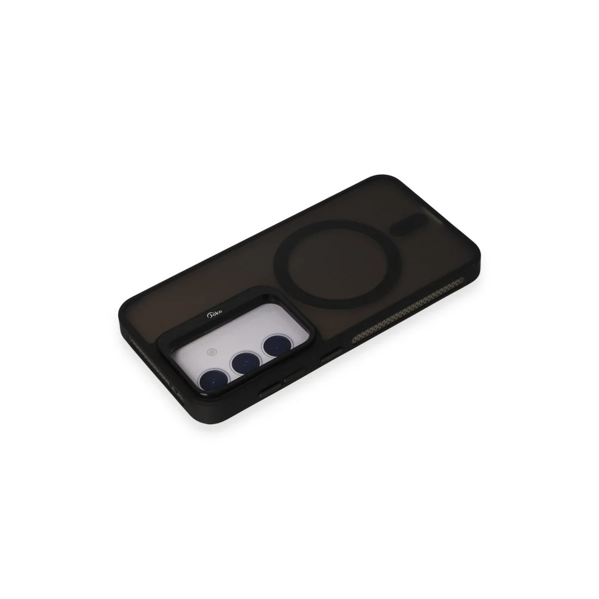 Joko Samsung Galaxy S24 Flet Lens Magsafe Kapak - Siyah Joko Samsung Galaxy S24 Flet Lens Magsafe Kapak - Siyah