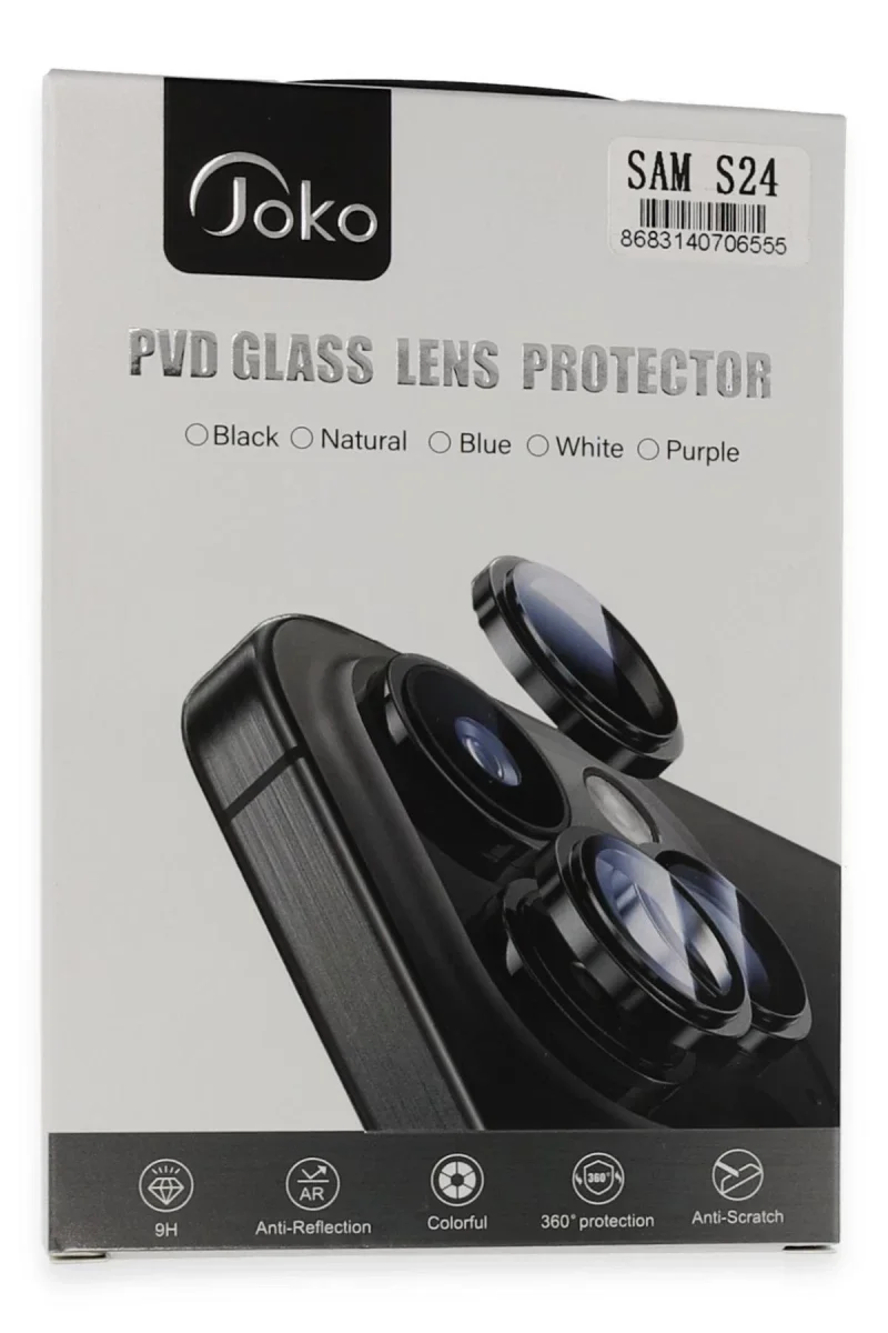 Joko Samsung Galaxy S24 PVD Metal Kamera Lens - Derin Mor Joko Samsung Galaxy S24 PVD Metal Kamera Lens - Derin Mor