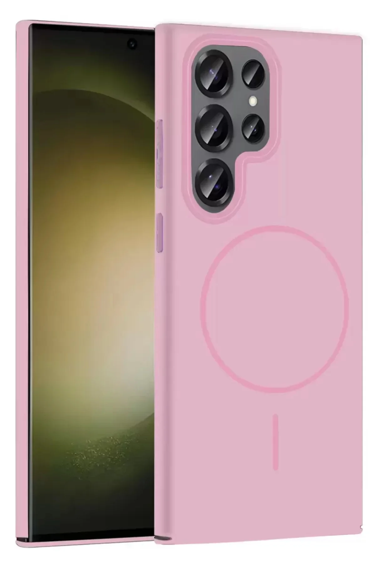 Joko Samsung Galaxy S24 Ultra Broş Magsafe Kapak - Pembe