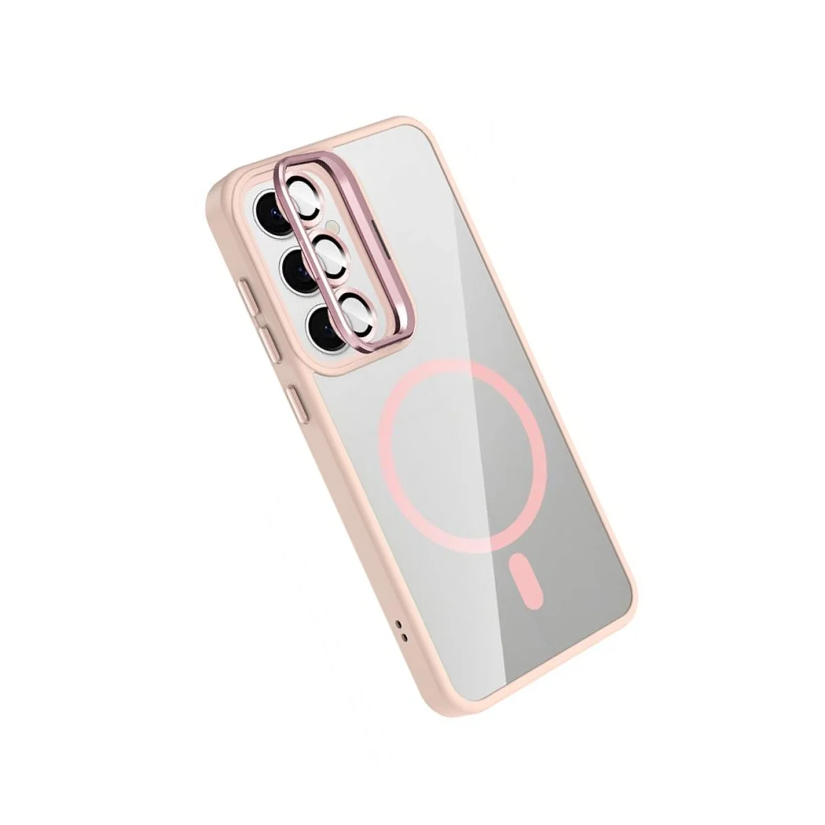 Joko Samsung Galaxy S24 Fe Remim Lensli Magsafe Standlı Kapak - Pembe Joko Samsung Galaxy S24 Fe Remim Lensli Magsafe Standlı Kapak - Pembe