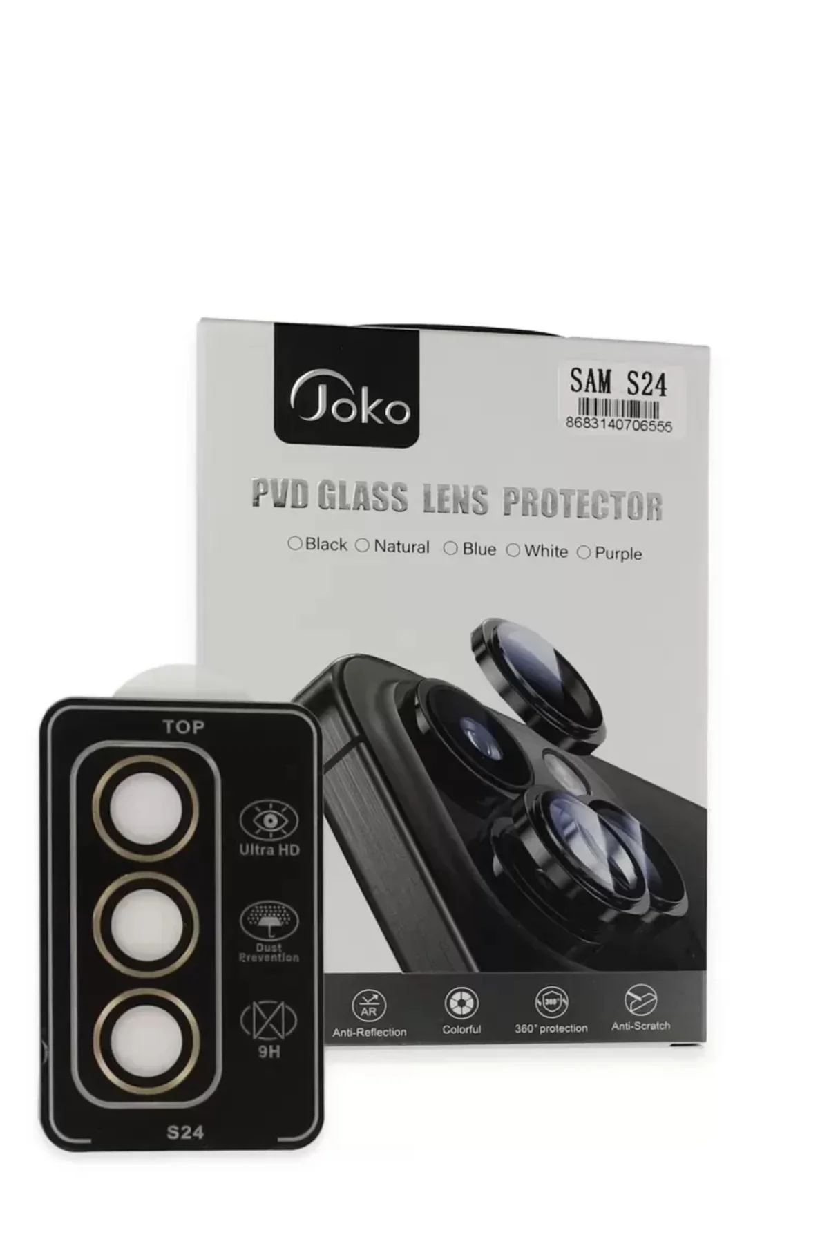 Joko Samsung Galaxy S24 Pvd Metal Kamera Lens - Gold