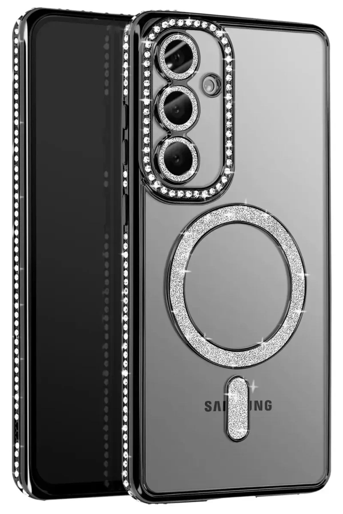 Joko Samsung Galaxy A37 5g Joke Simli Magneticsafe Kılıf - Siyah
