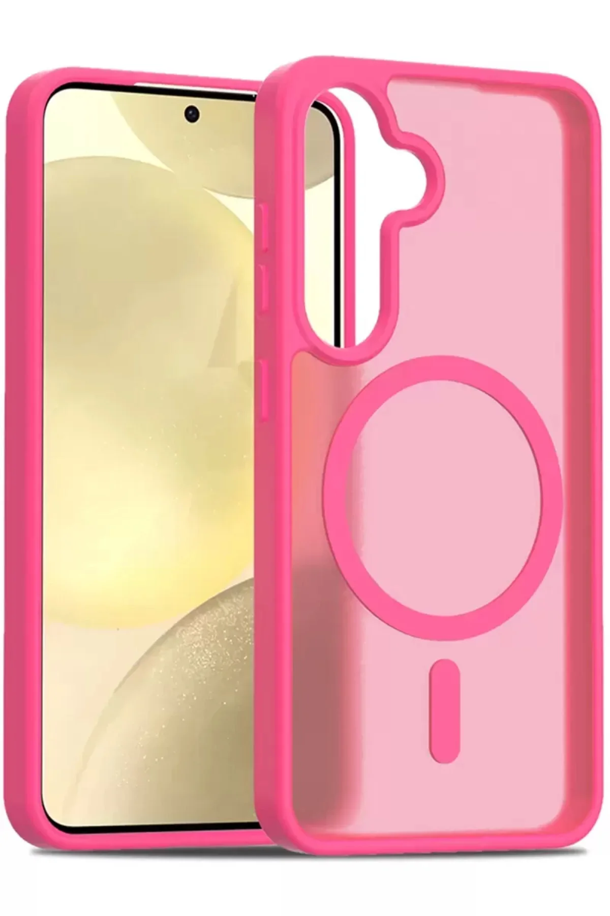 Joko Samsung Galaxy S25 Jota Magsafe Kapak - Rose