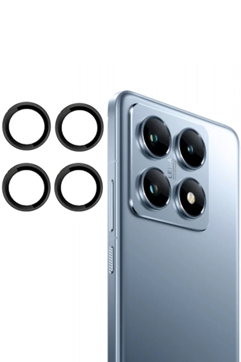 Joko Xiaomi Mi 14T Pro PVD Metal Kamera Lens - Siyah Joko Xiaomi Mi 14T Pro PVD Metal Kamera Lens - Siyah