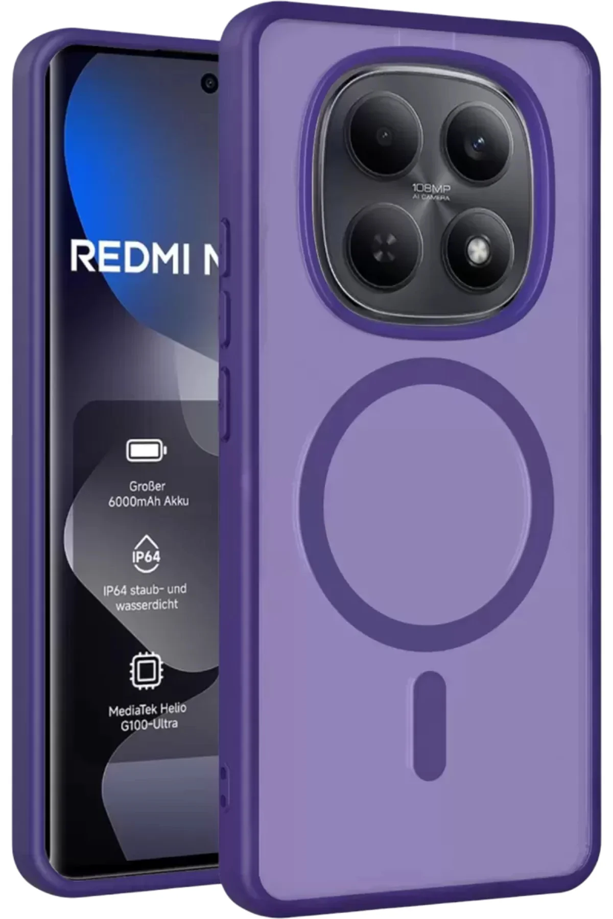 Joko Xiaomi Redmi Note 15 Pro 4g Jota Magsafe Kapak - Derin Mor