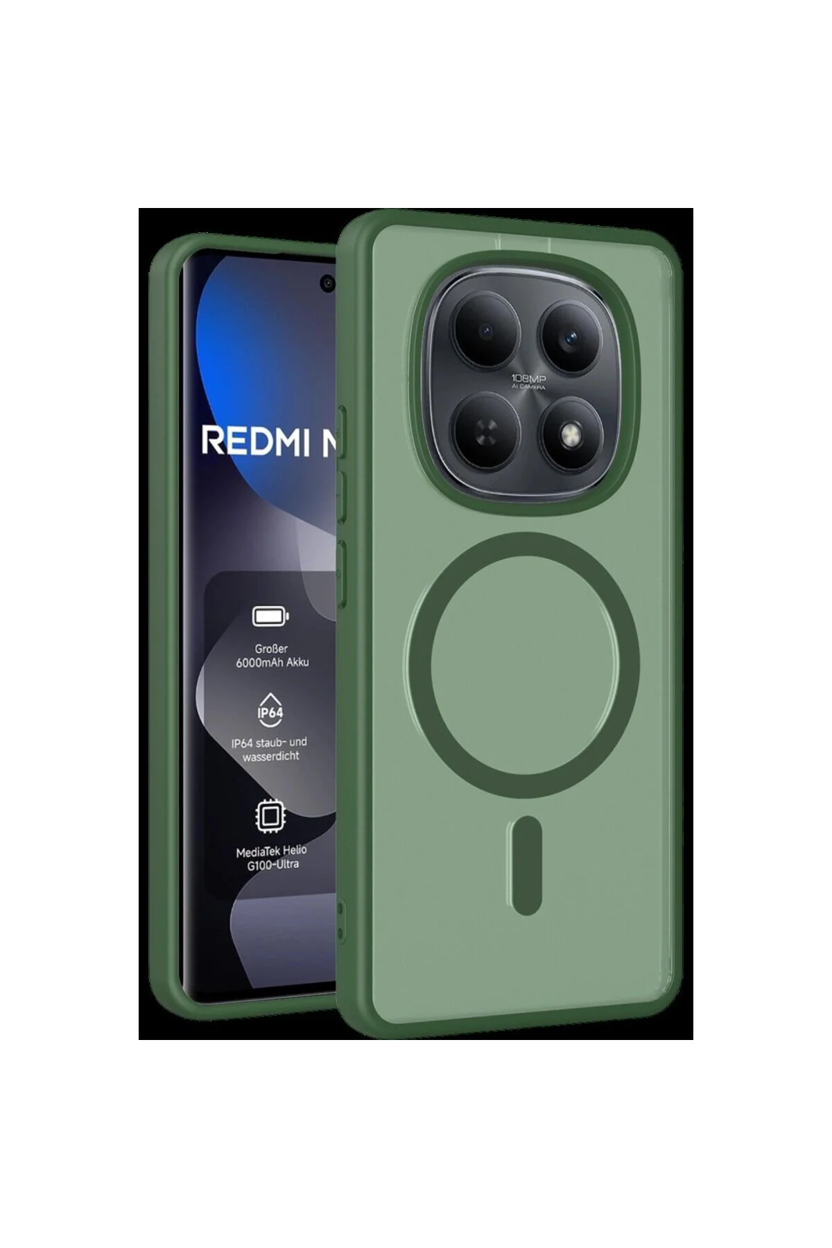 Joko Xiaomi Redmi Note 15 Pro 4g Jota Magsafe Kapak - Koyu Yeşil Joko Xiaomi Redmi Note 15 Pro 4g Jota Magsafe Kapak - Koyu Yeşil