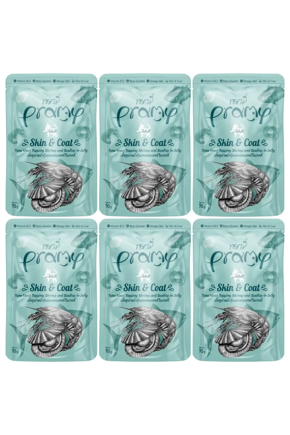 Pramy Jöle İçinde Karidesli, Deniz Taraklı Ve Ton Balıklı Yetişkin Yaş