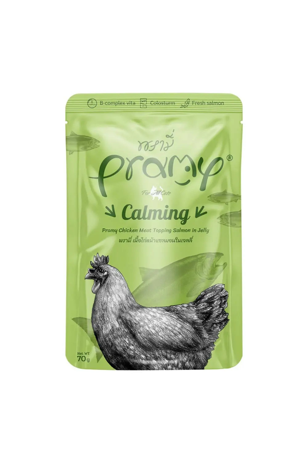 Pramy Jöle İçinde Somonlu Ve Tavuklu Yetişkin Kedi Yaş Maması 70Gr - 6