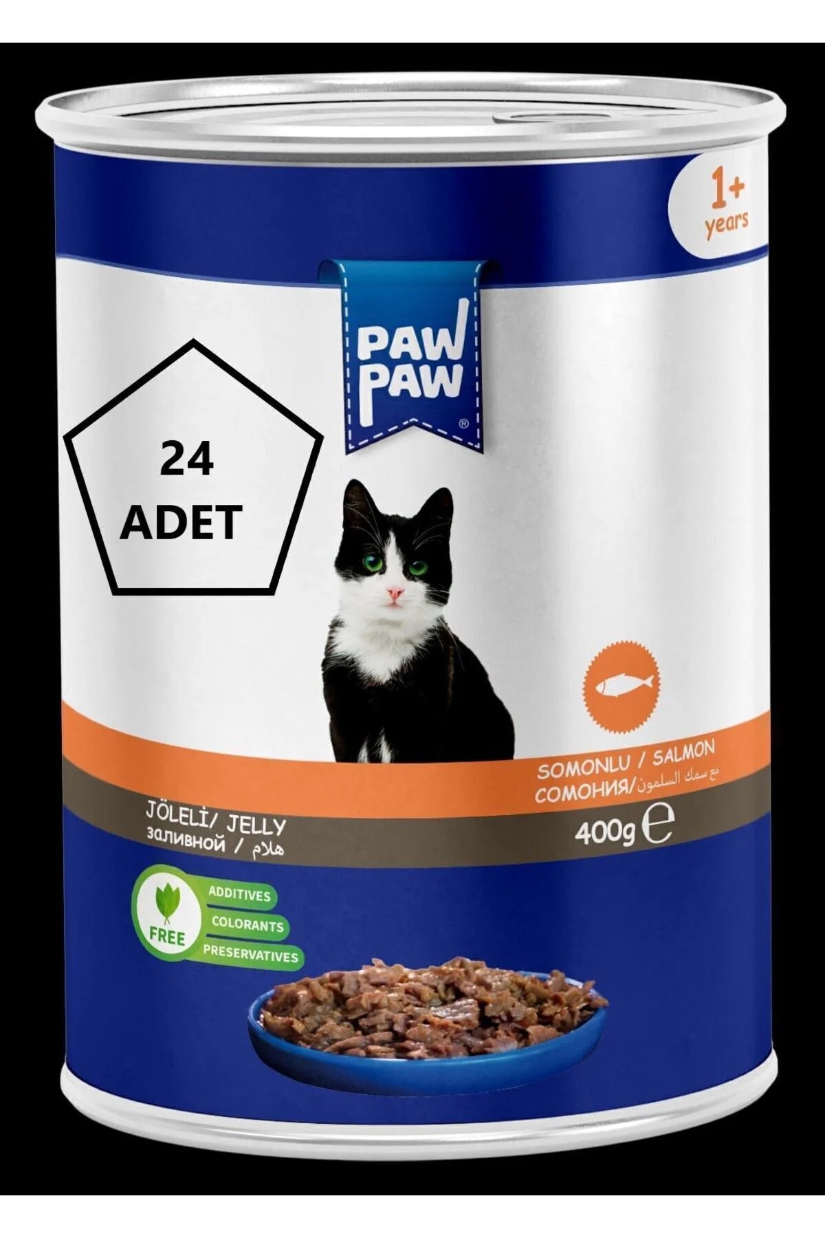 Jöleli Somonlu Kedi Konserve 400gr 24'lü