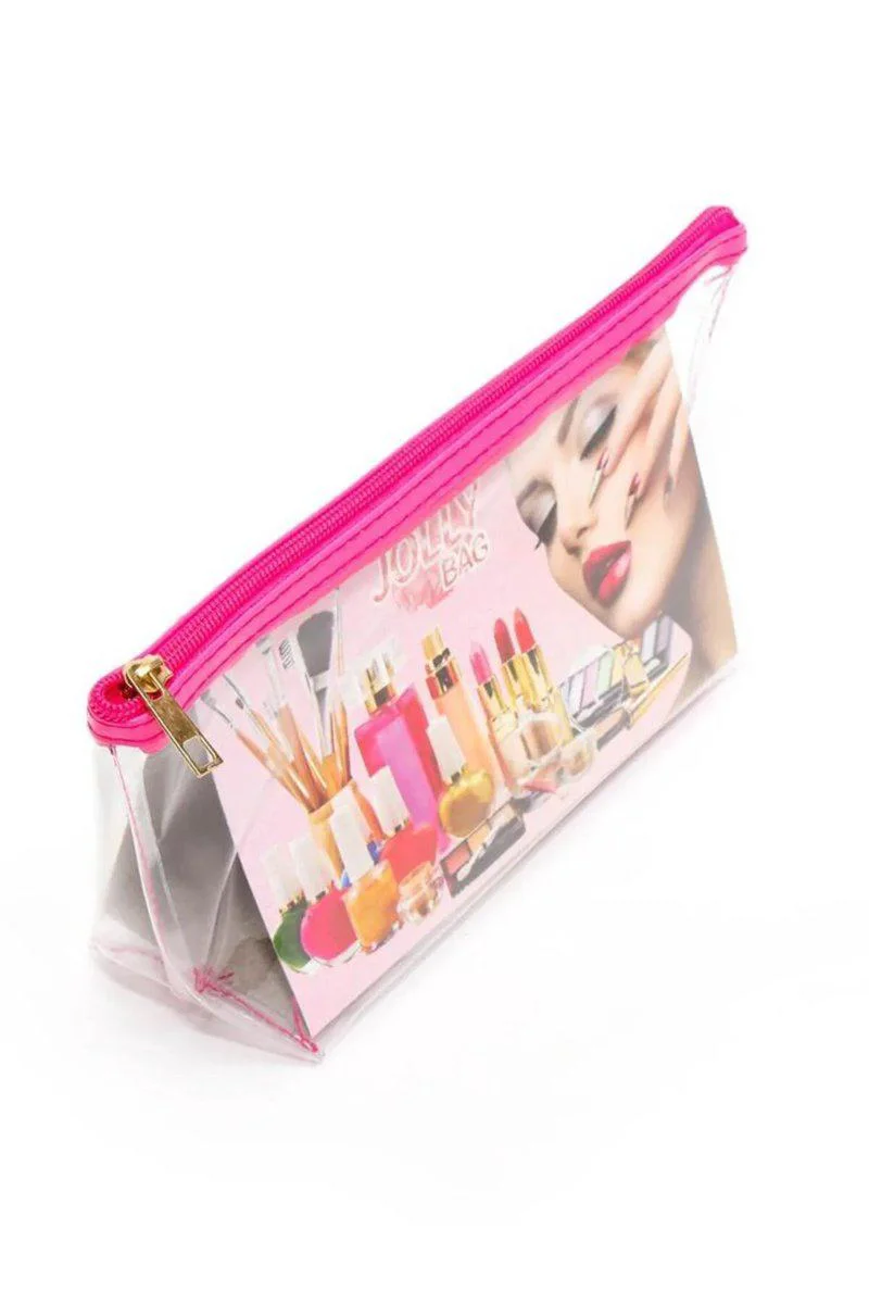Jolly Şeffaf Makyaj Çantası 25x12x8cm - Seyahat ve Günlük Kullanım İçin Şık PVC Makyaj Çantası Fiyatı, Yorumları ve Özellikleri
