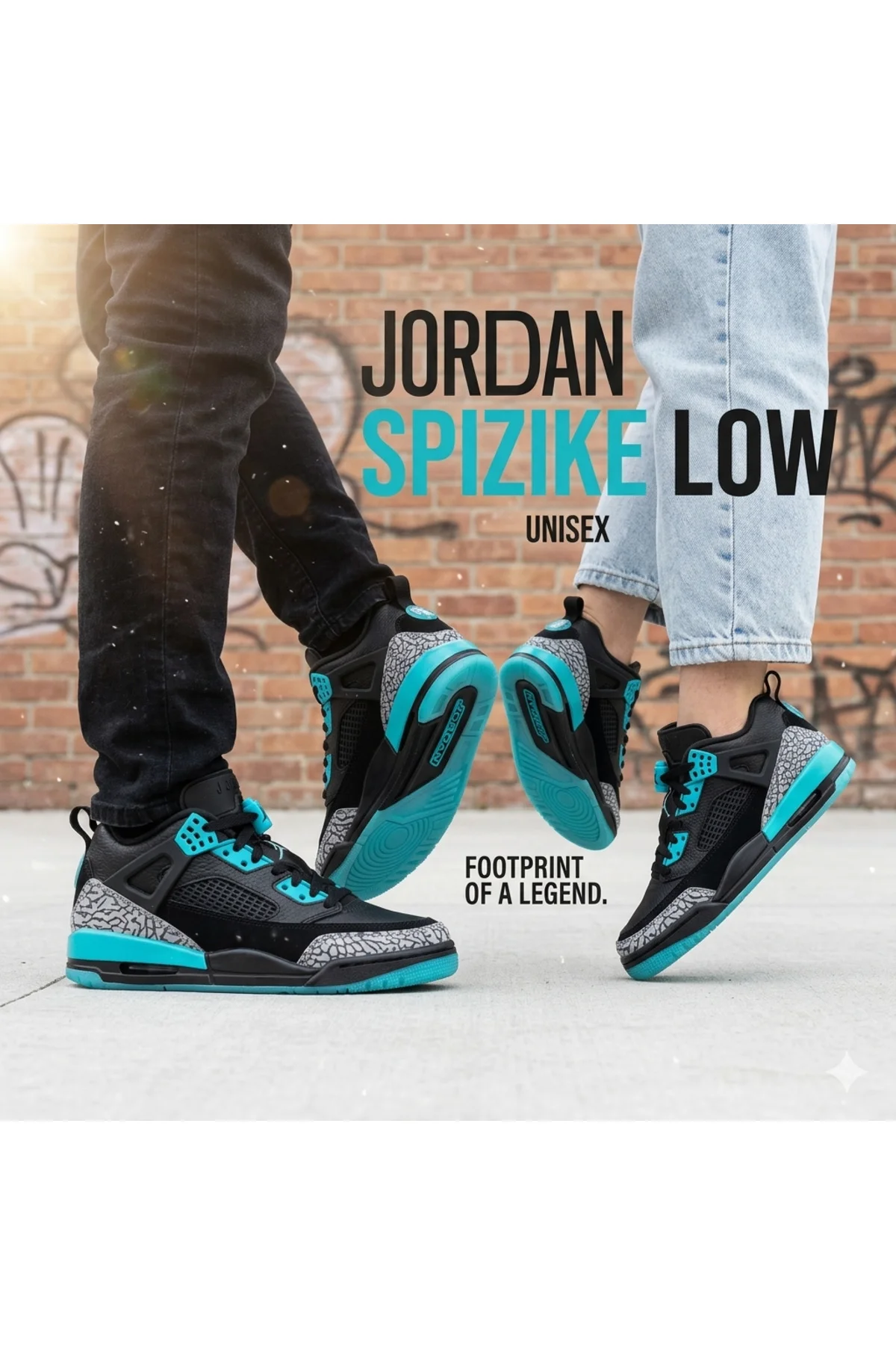 Jordan Spizike Low GS Unisex Spor Ayakkabı Siyah | FQ3950-005