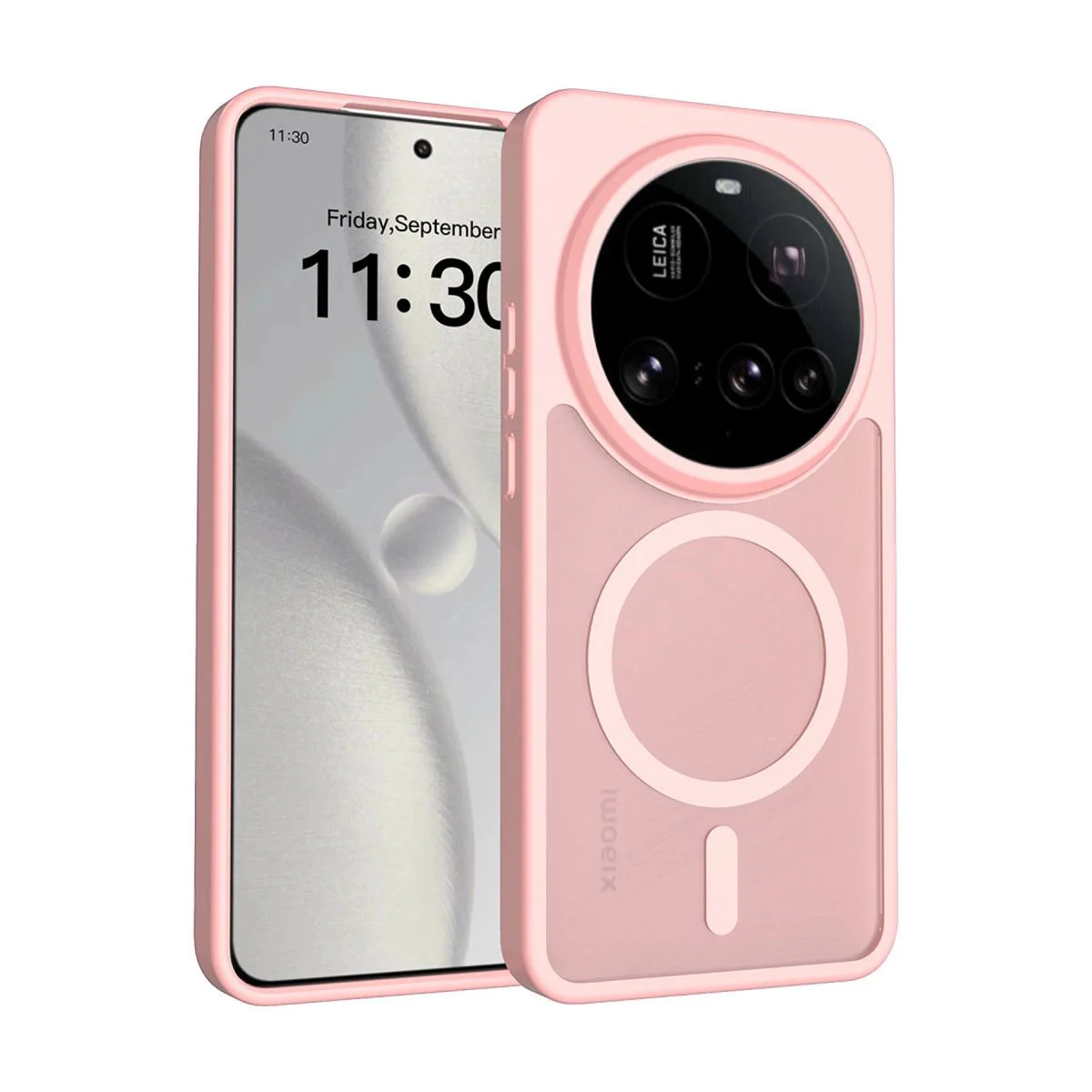 Jota MagSafe Kapak Xiaomi Mi 15 Ultra ile Uyumlu - Pudra Renk Premium Silikon Telefon Kılıfı