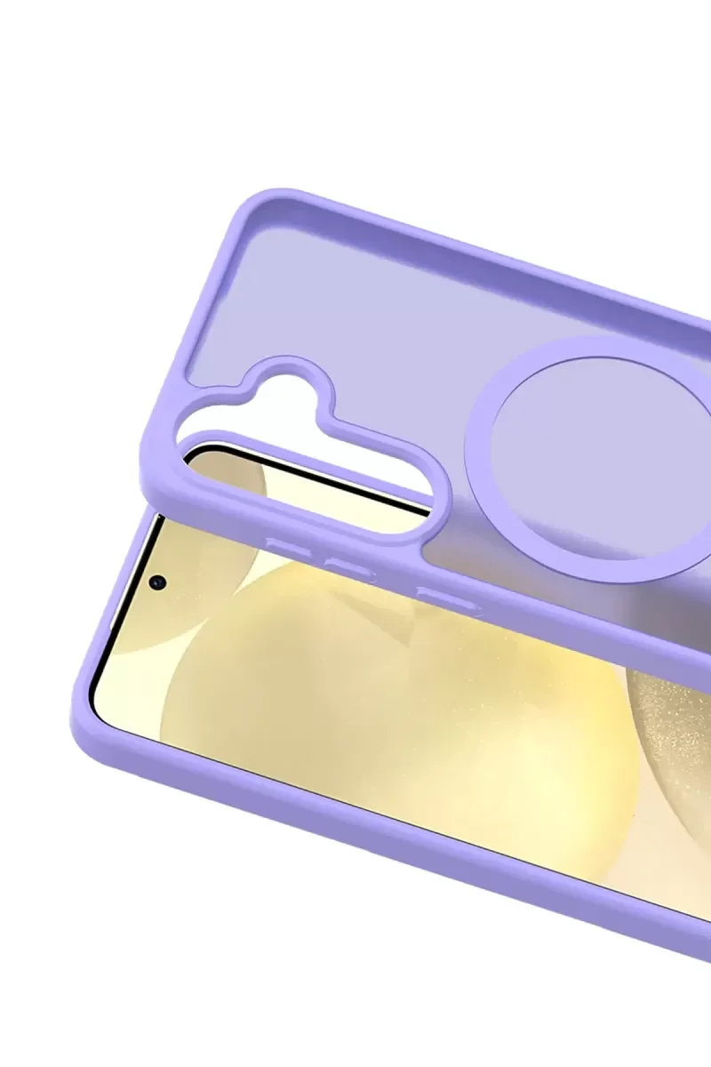 Jota MagSafe Kılıf - Galaxy S25 FE ile Uyumlu Lila Premium Silikon