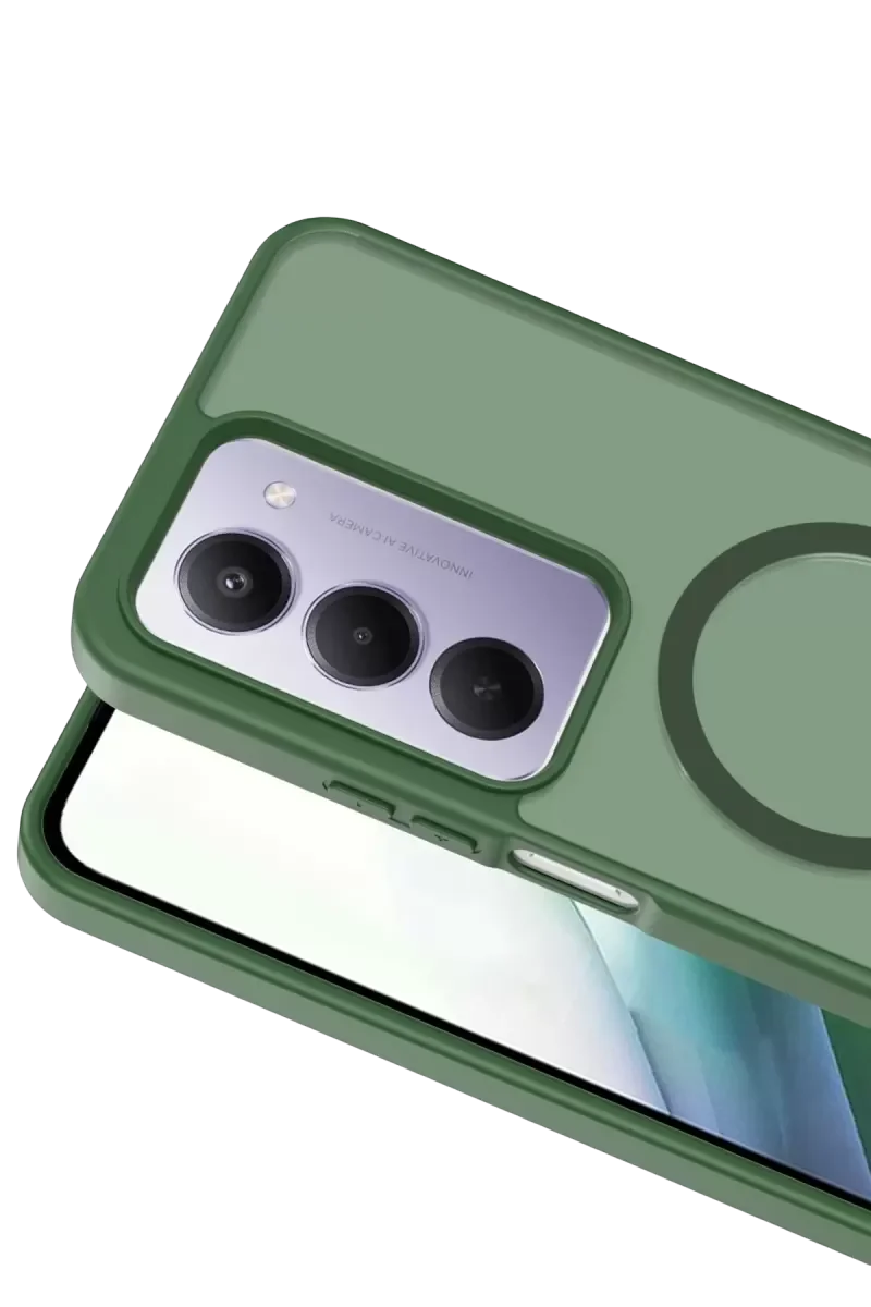 Jota MagSafe Kılıf - Koyu Yeşil, Çift Katmanlı Koruma, Parmak İzi Tutmaz