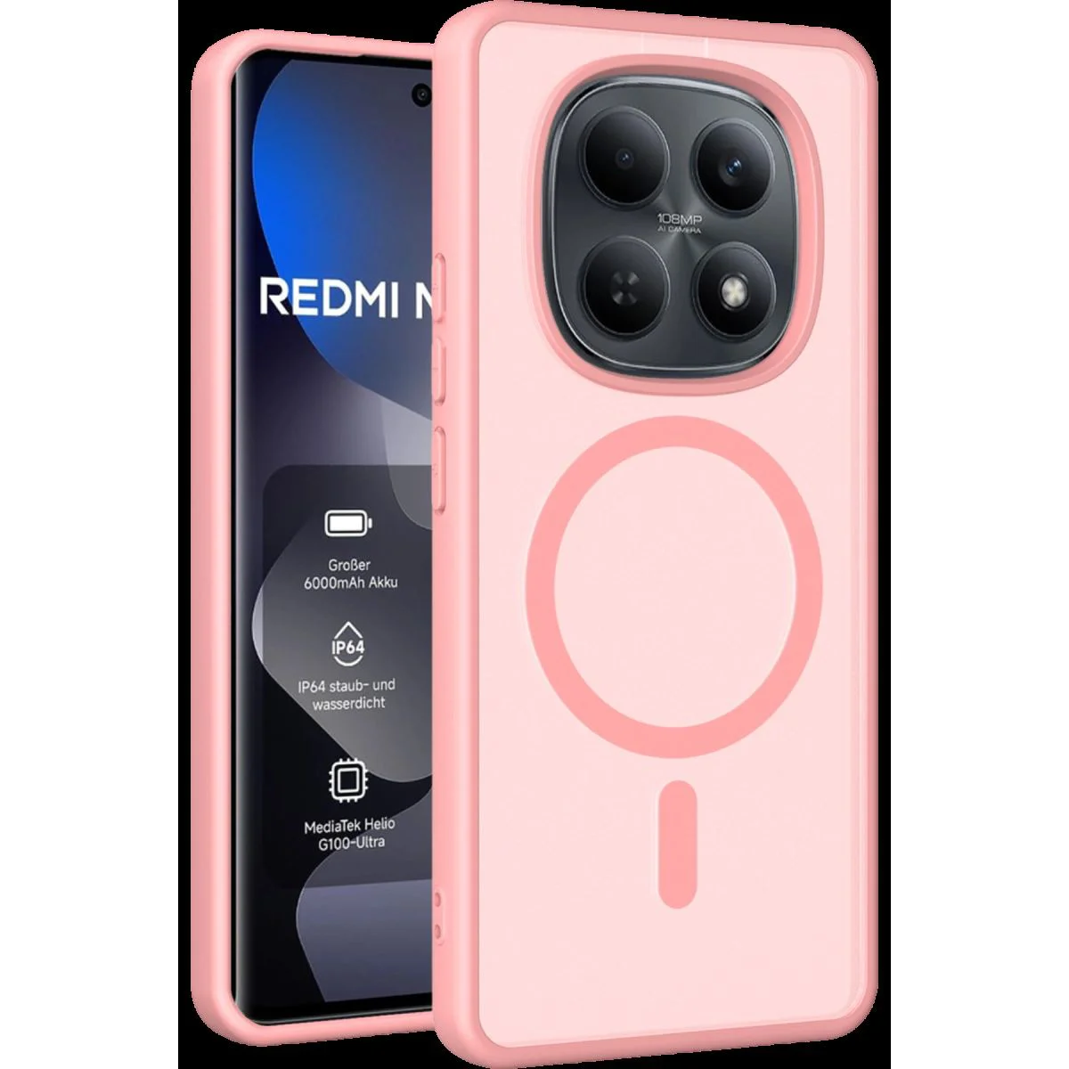 Jota MagSafe Kılıf Xiaomi Redmi Note 15 Pro 5g ile Uyumlu - Pudra Renk Premium Silikon Fiyatı, Yorumları ve Özellikleri