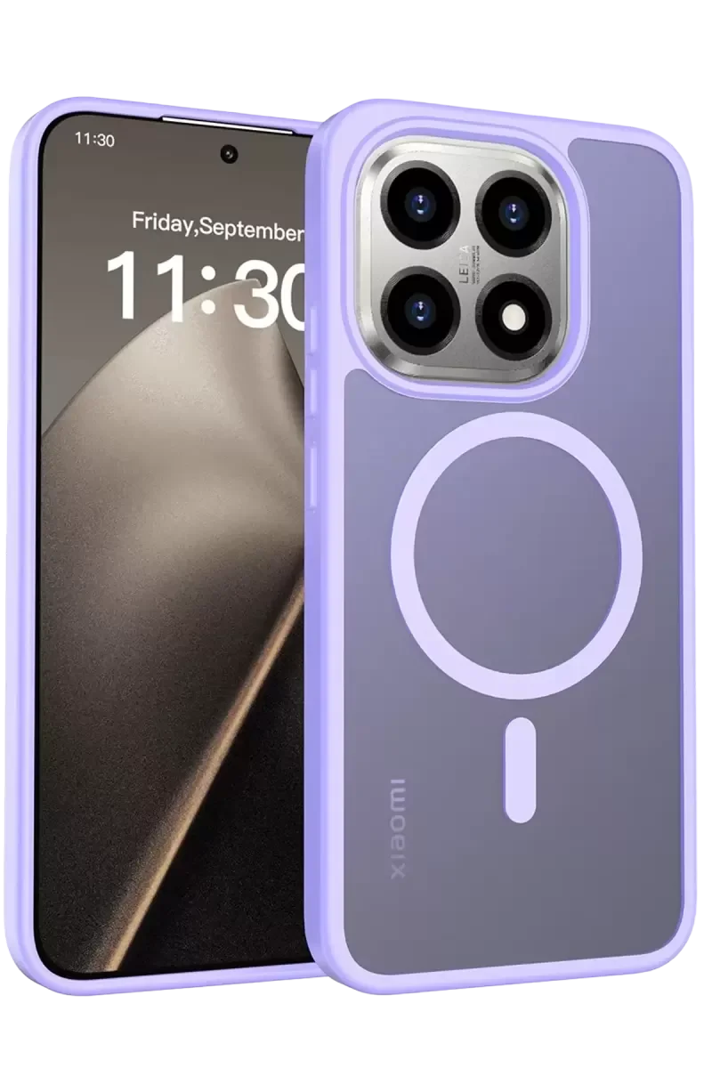 Jota MagSafe Kılıf - Xiaomi Mi 15T ile Uyumlu Lila Premium Silikon Kılıf
