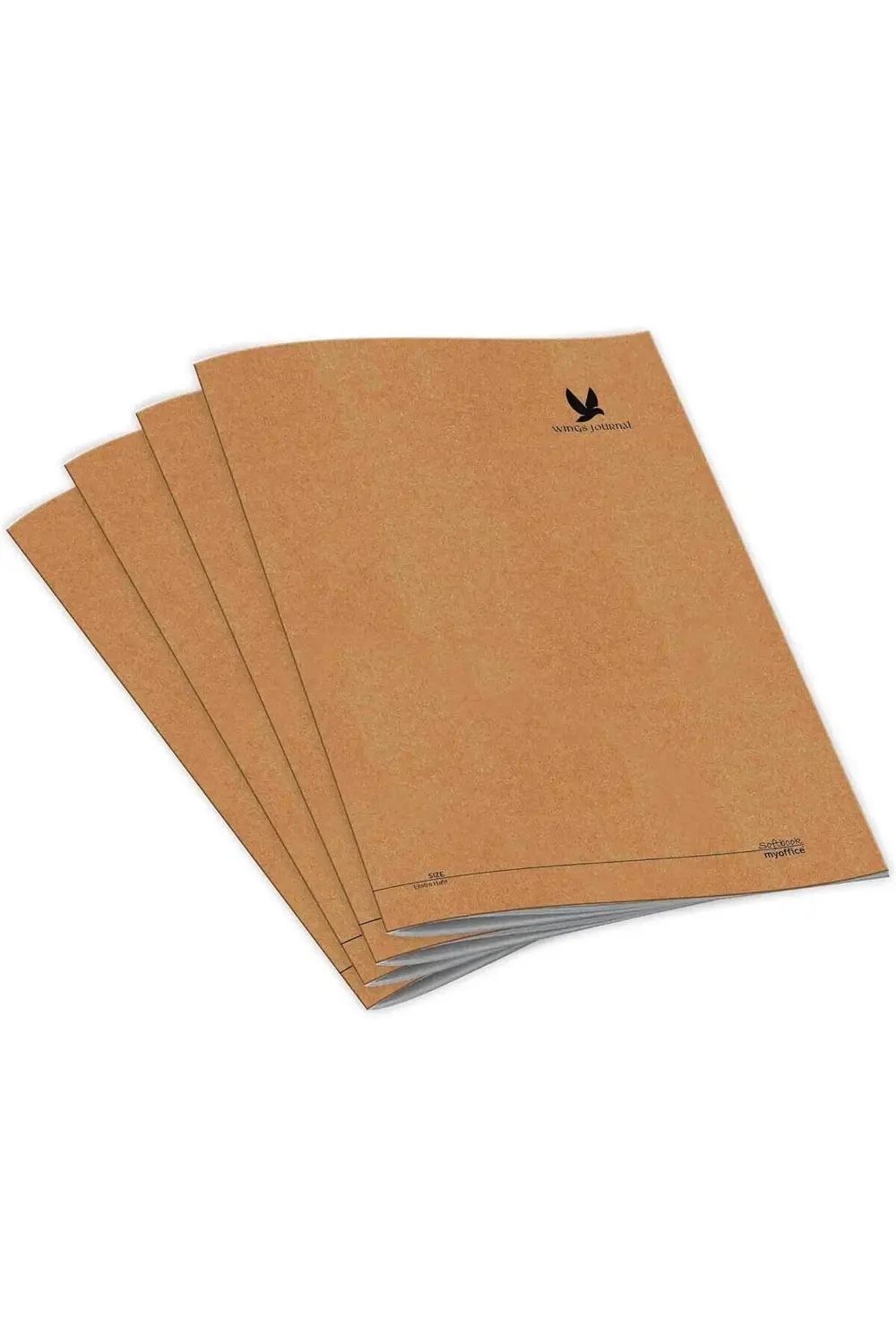 Journal 4’lü Kareli Tel Dikişli Defter Seti – Kapak, Hafif Holme