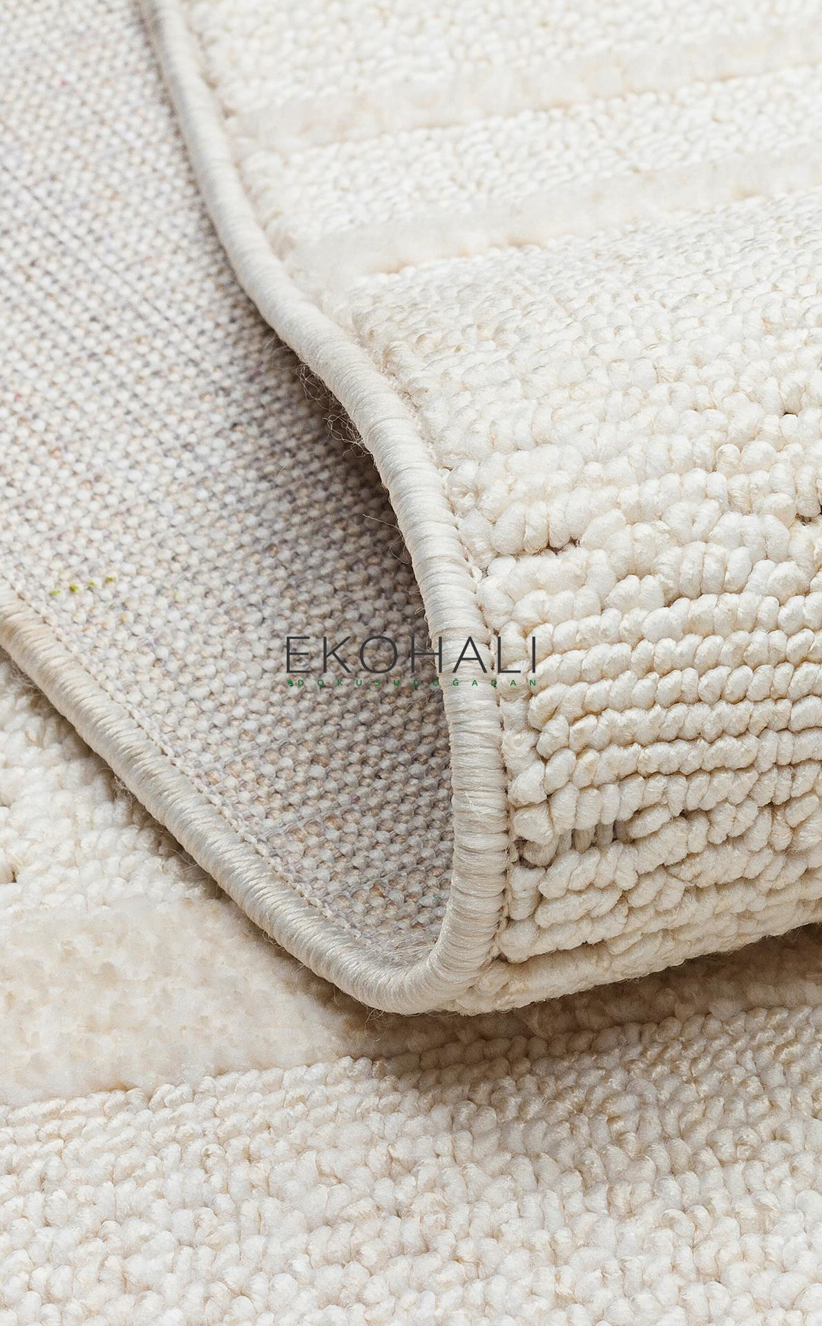 Joy Koleksiyonu Yumuşak Dokulu Tozsuz Halı JOY 03 White