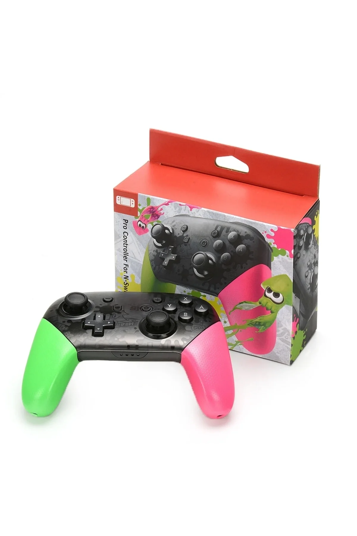 Joystick Bluetooth bağlantılı yeşil renk Nintendo Switch uyumlu kablosuz oyun kolu