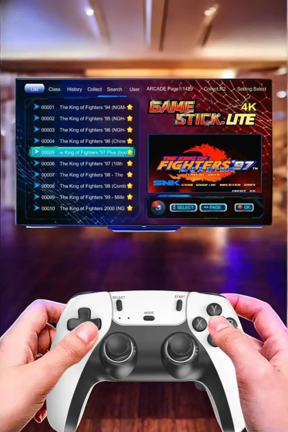 Joystick Çift Kollu Oyun Kolu Retro Oyun Yüksek Çözünürlüklü 3D G