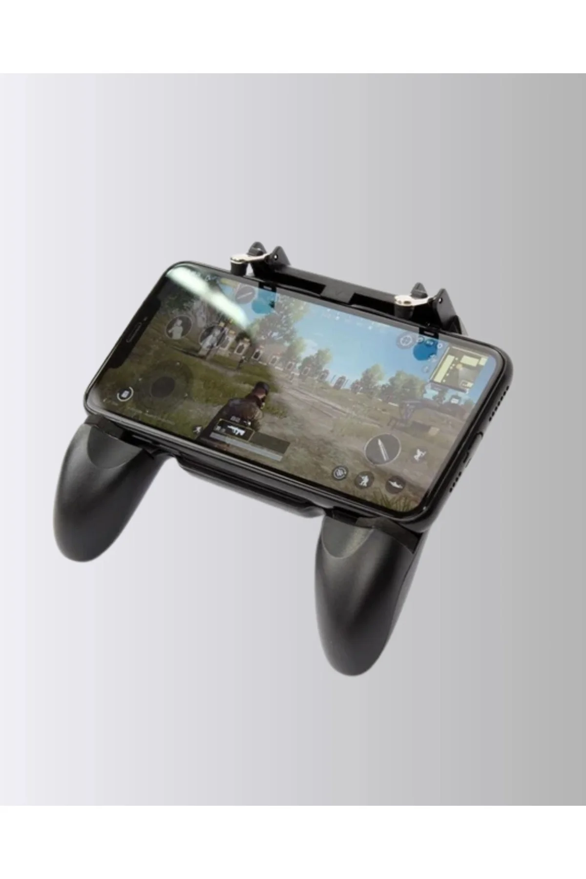 Joystick ve Parmak Tetikleyicili Mobil Oyun Gamepad Tutucu