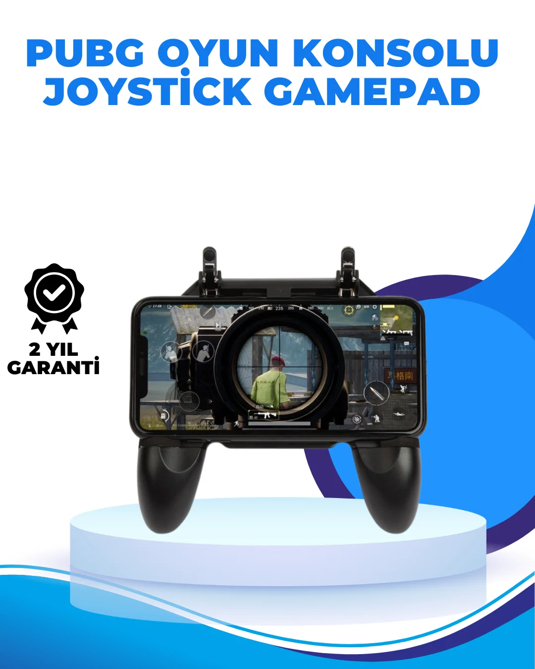 Joystickli ve Tetikleyicili PUBG Mobile Gamepad Oyun Kontrolcüsü Joystickli ve Tetikleyicili PUBG Mobile Gamepad Oyun Kontrolcüsü