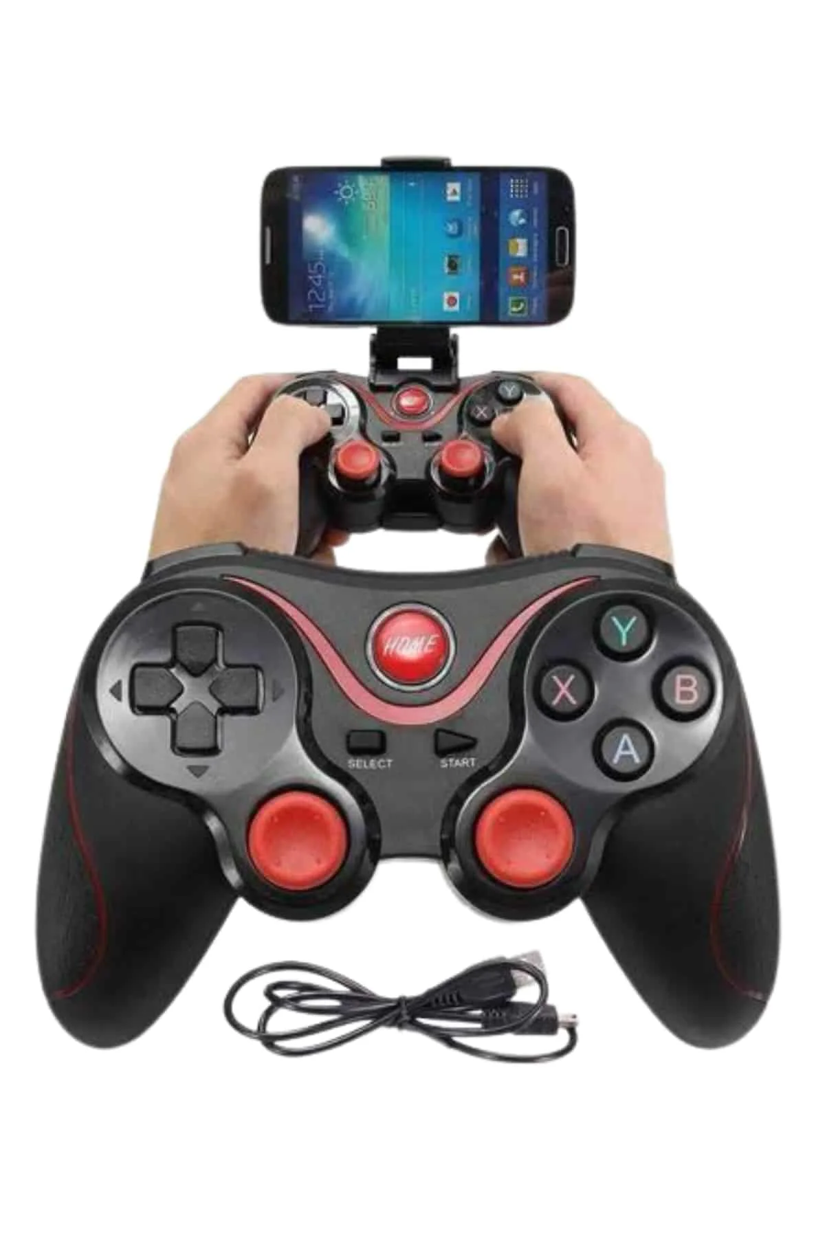Joystik Gamepad Bluetooth Telefon Tutucu Oyun Kolu Telefon Androi