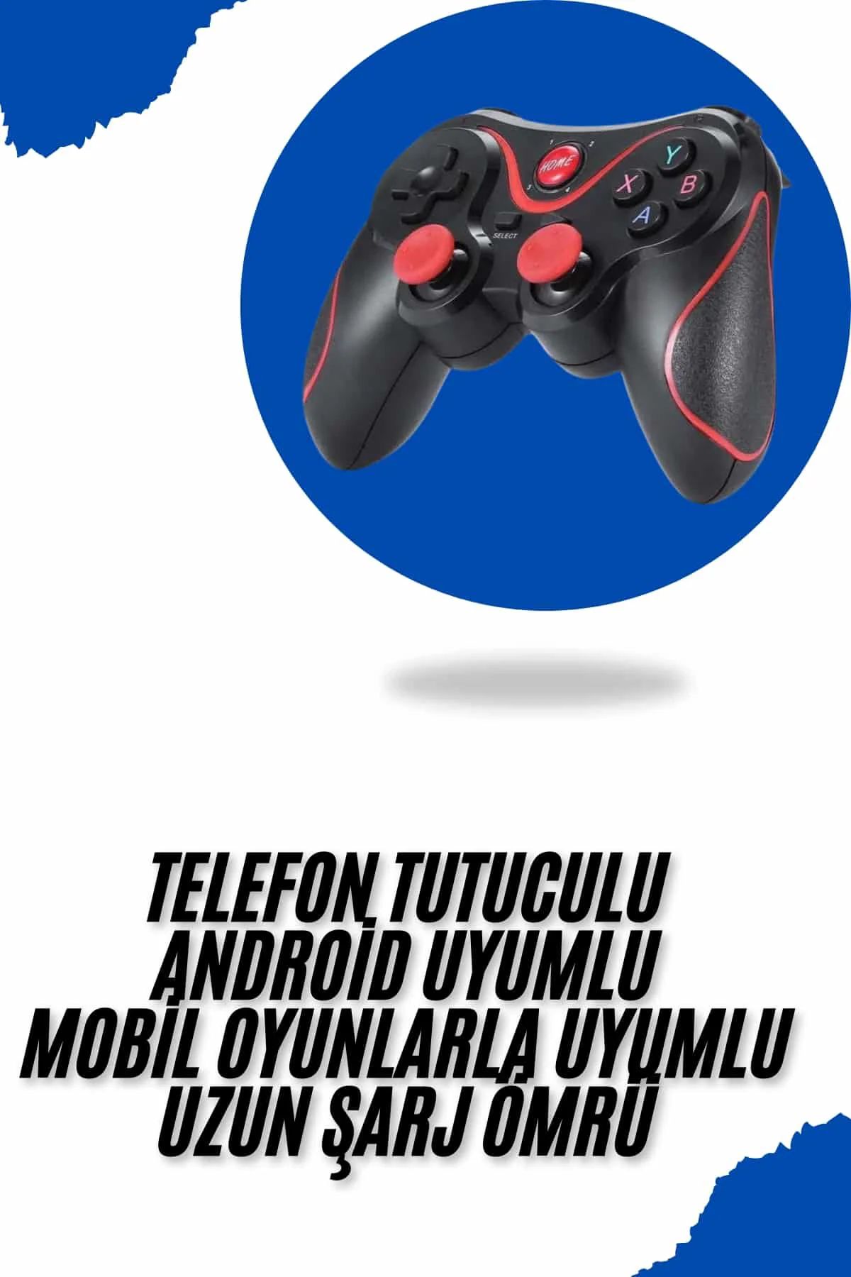 Joystik Gamepad Bluetooth Telefon Tutucu Oyun Kolu Telefon Androi