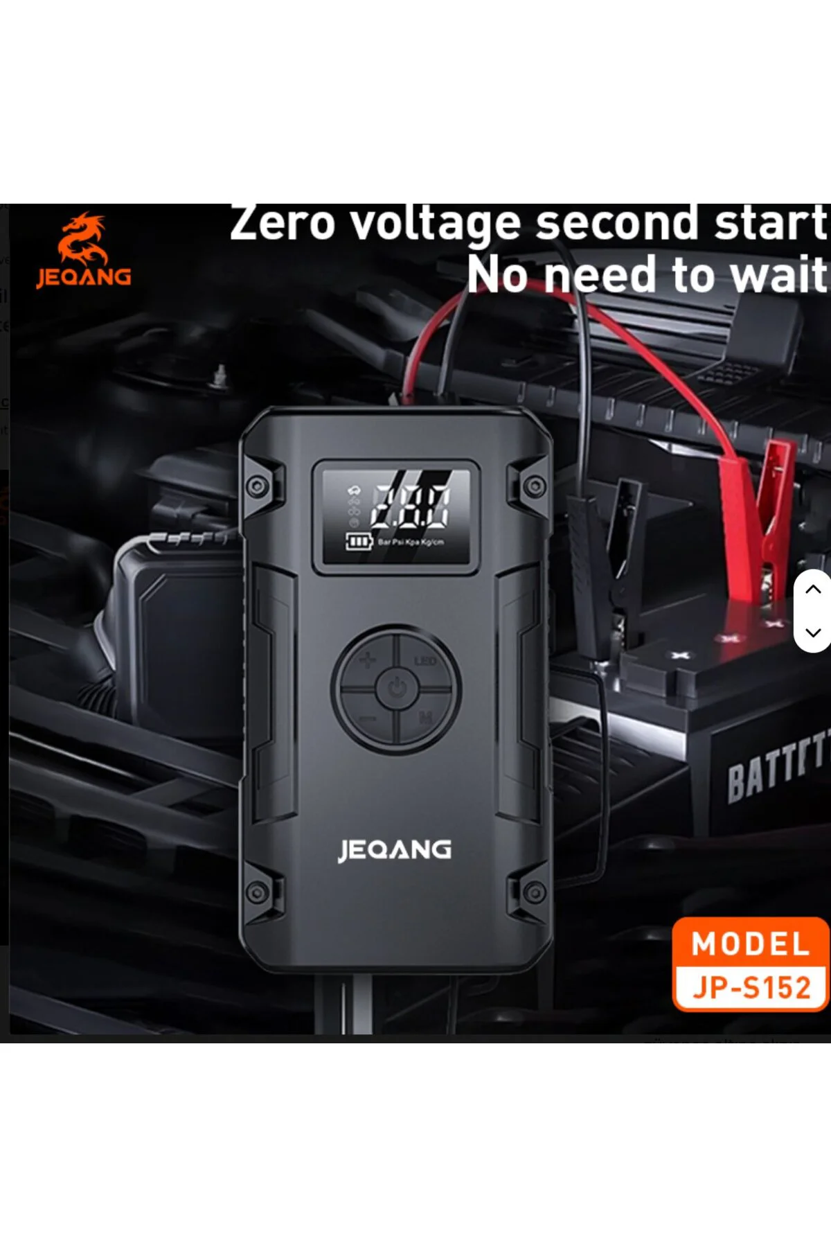 JP-S152 Akü Takviye Cihazı Lastik Şişirme Özellikli Powerbank 12V