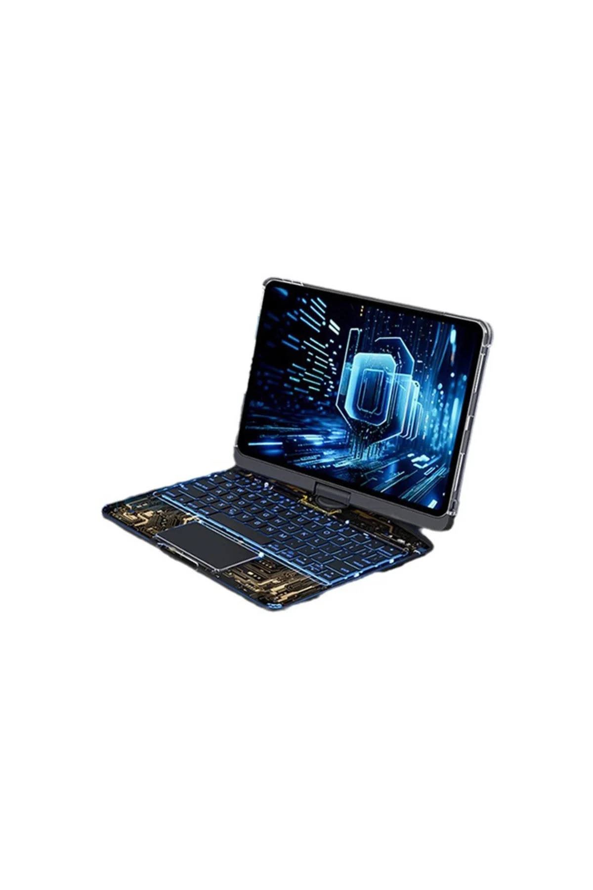 Jp11 İpad Pro 11 (2022) Kılıf Vales Dönen Ledli Klavyeli Tablet K