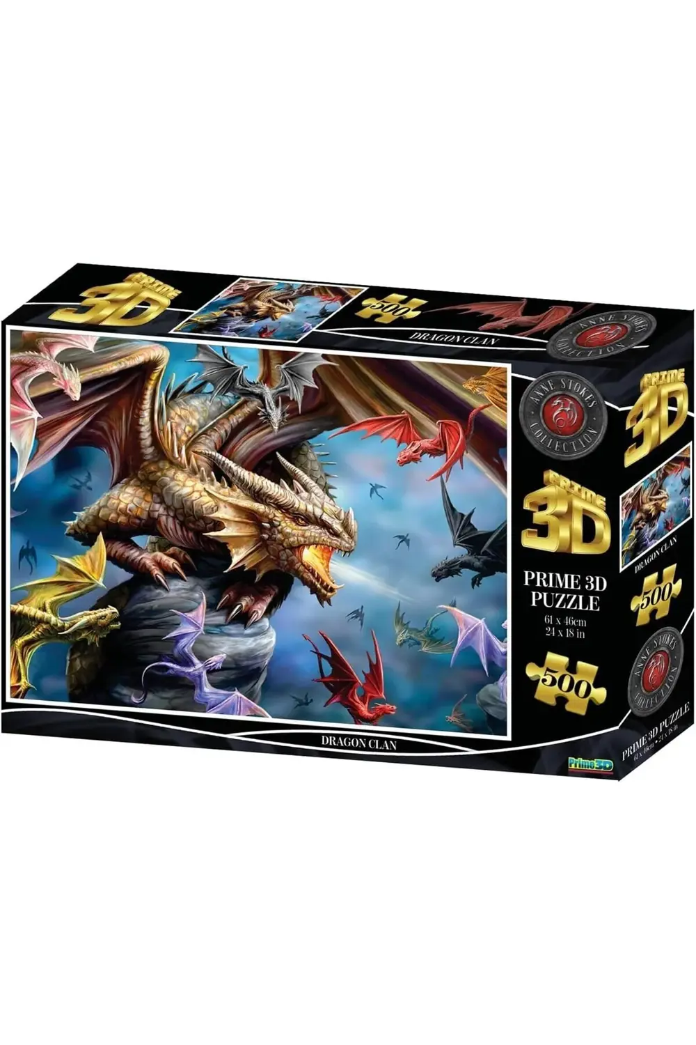 jptrShop 3D - Dragon Clan - 500 Parça Yetişkin Puzzle 1111498