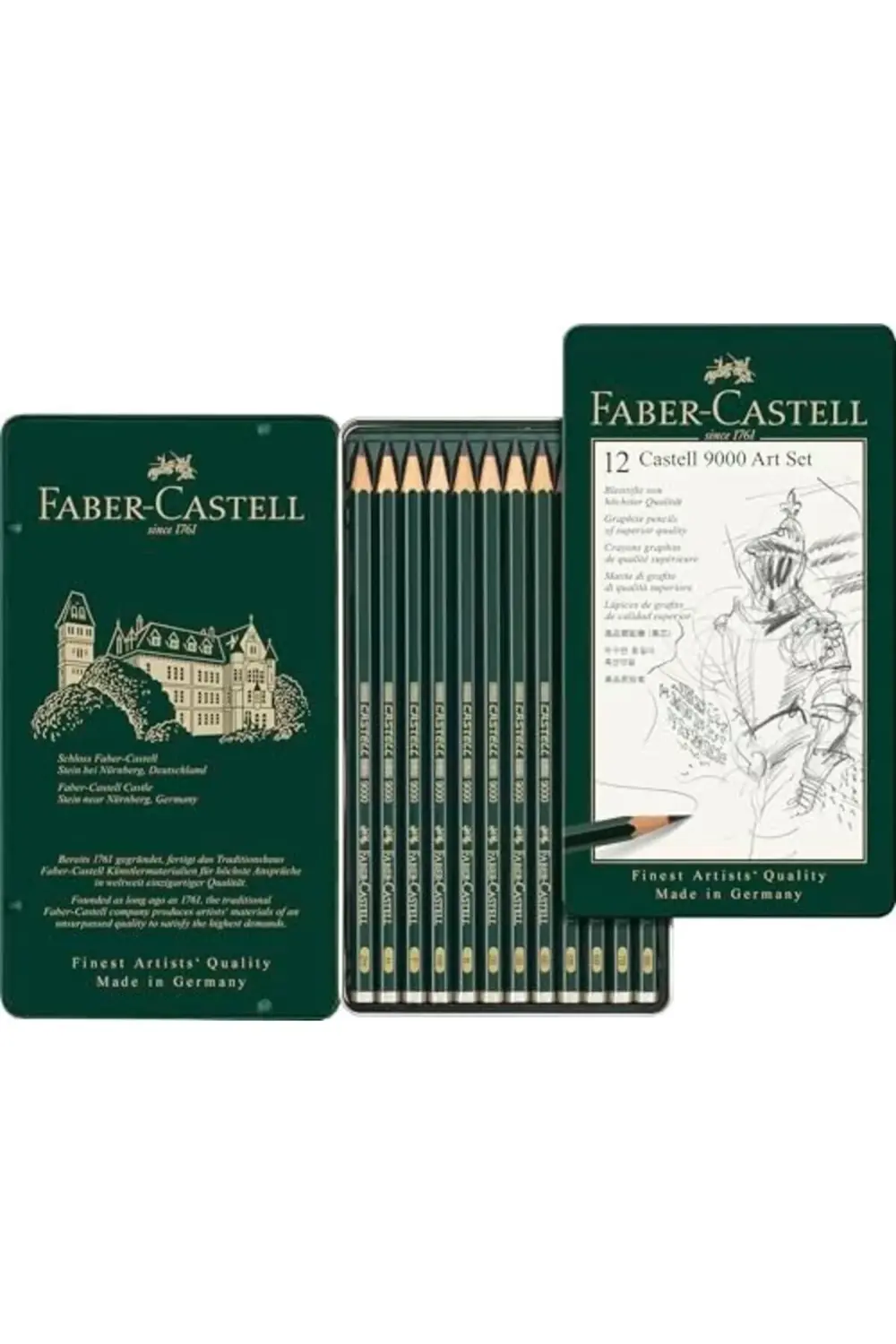 jptrShop 9000 Dereceli Kurşun Kalem Seti, 12’li (8B, 6B, 4B, 2B,