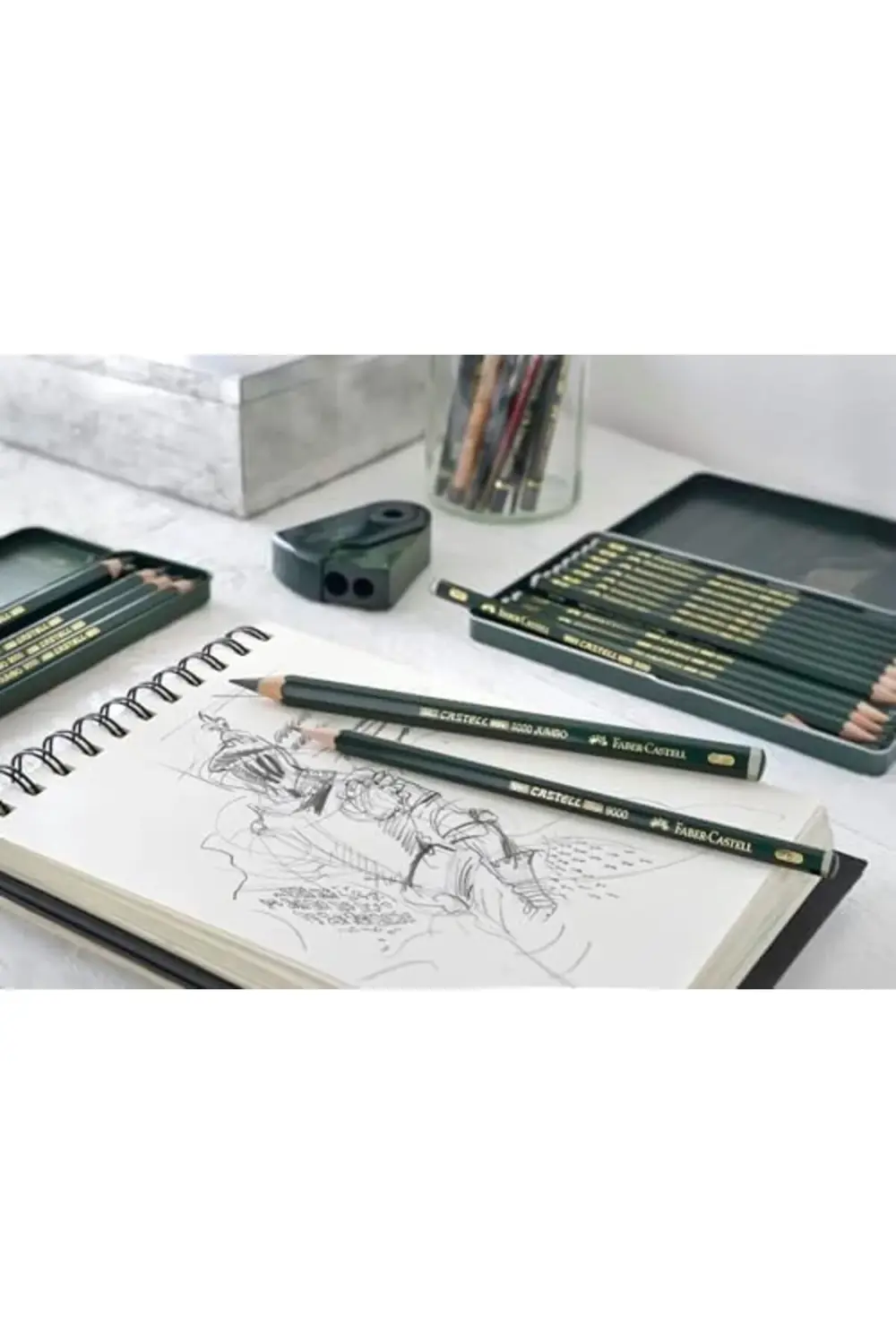 jptrShop 9000 Dereceli Kurşun Kalem Seti, 12’li (8B, 6B, 4B, 2B,