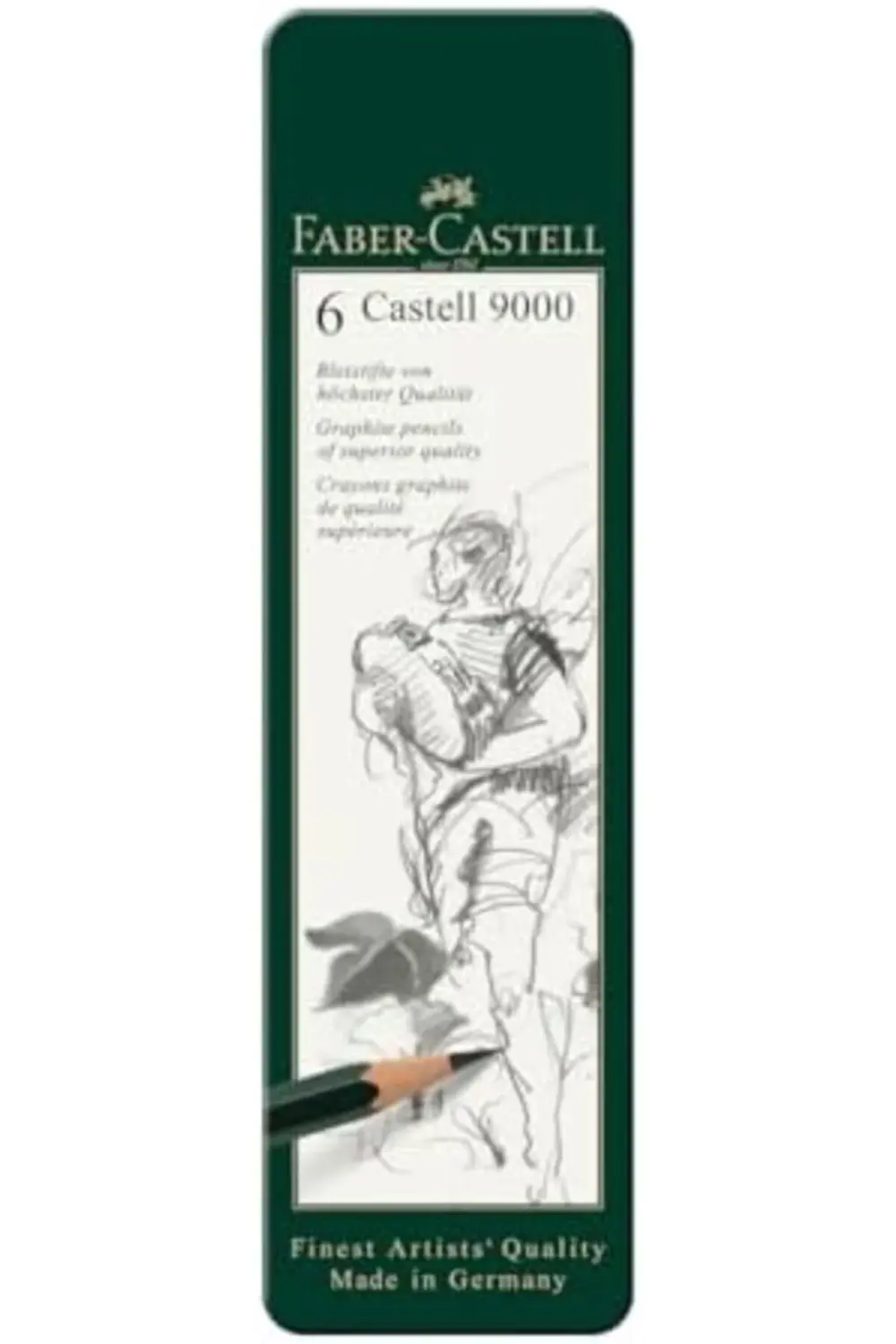 jptrShop Graphite Aquarelle Kurşun Kalem Seti, 5’li, Metal Kutu,